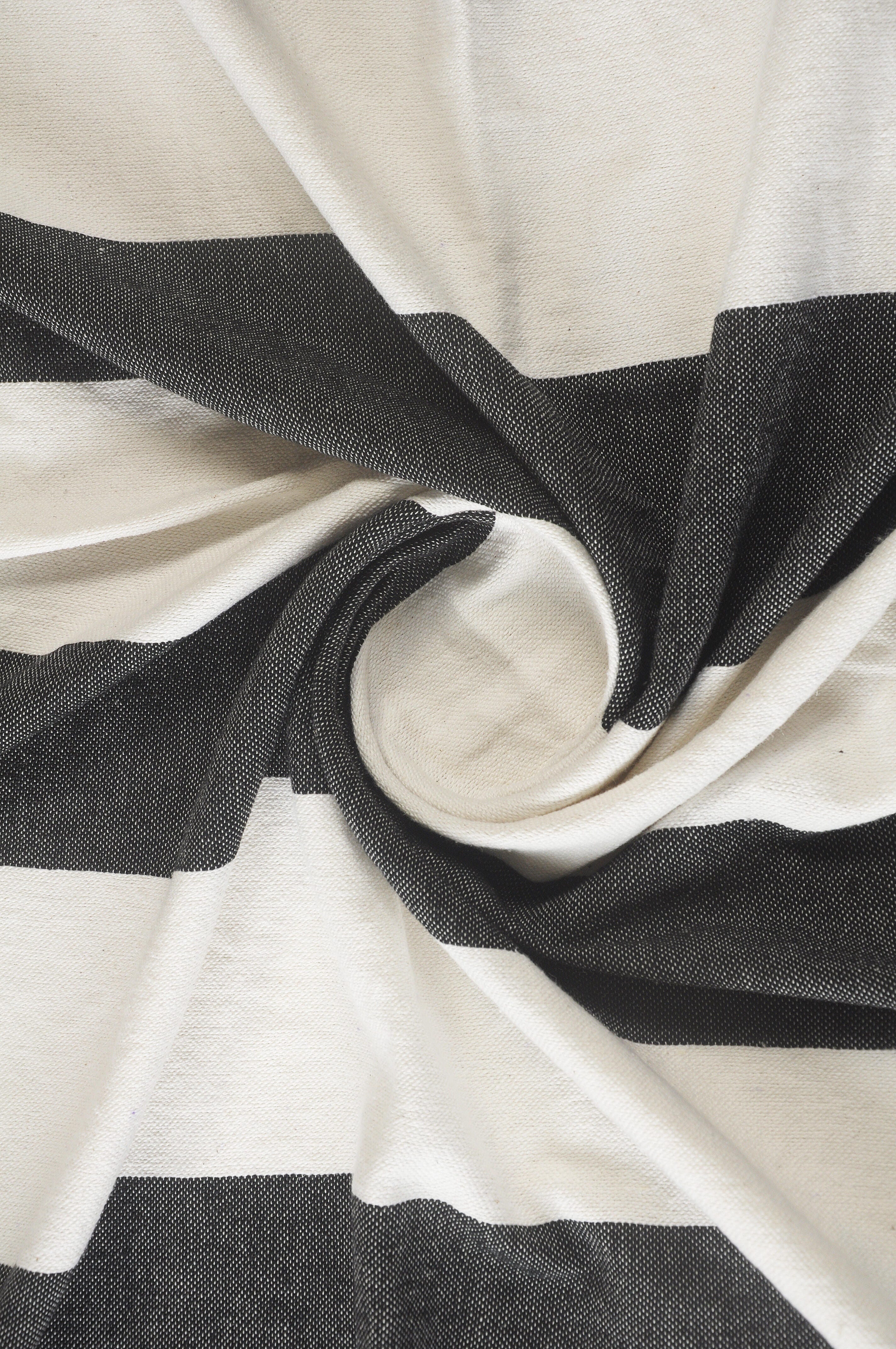 Marlin Striped Throw Blanket, Black, large