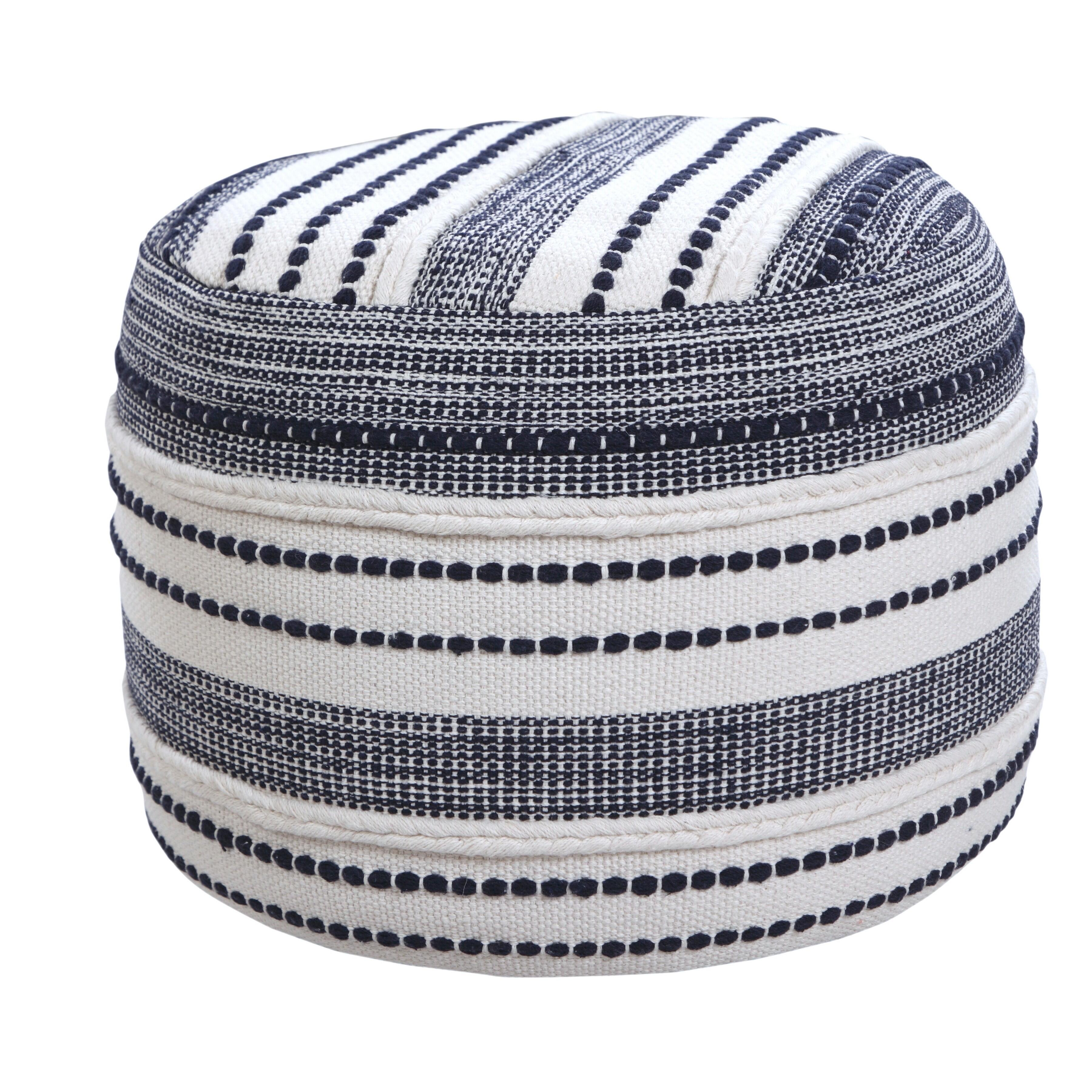 Enigma Striped Pouf, , large