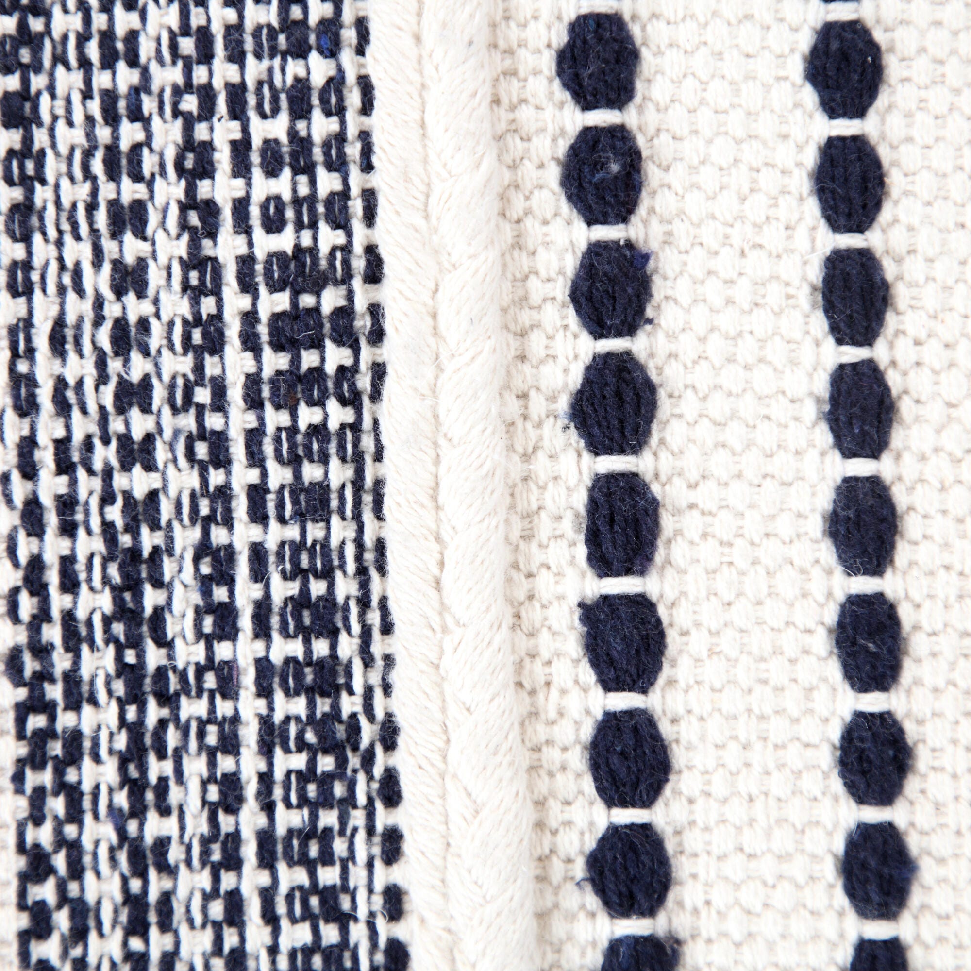 Enigma Striped Pouf, , swatch