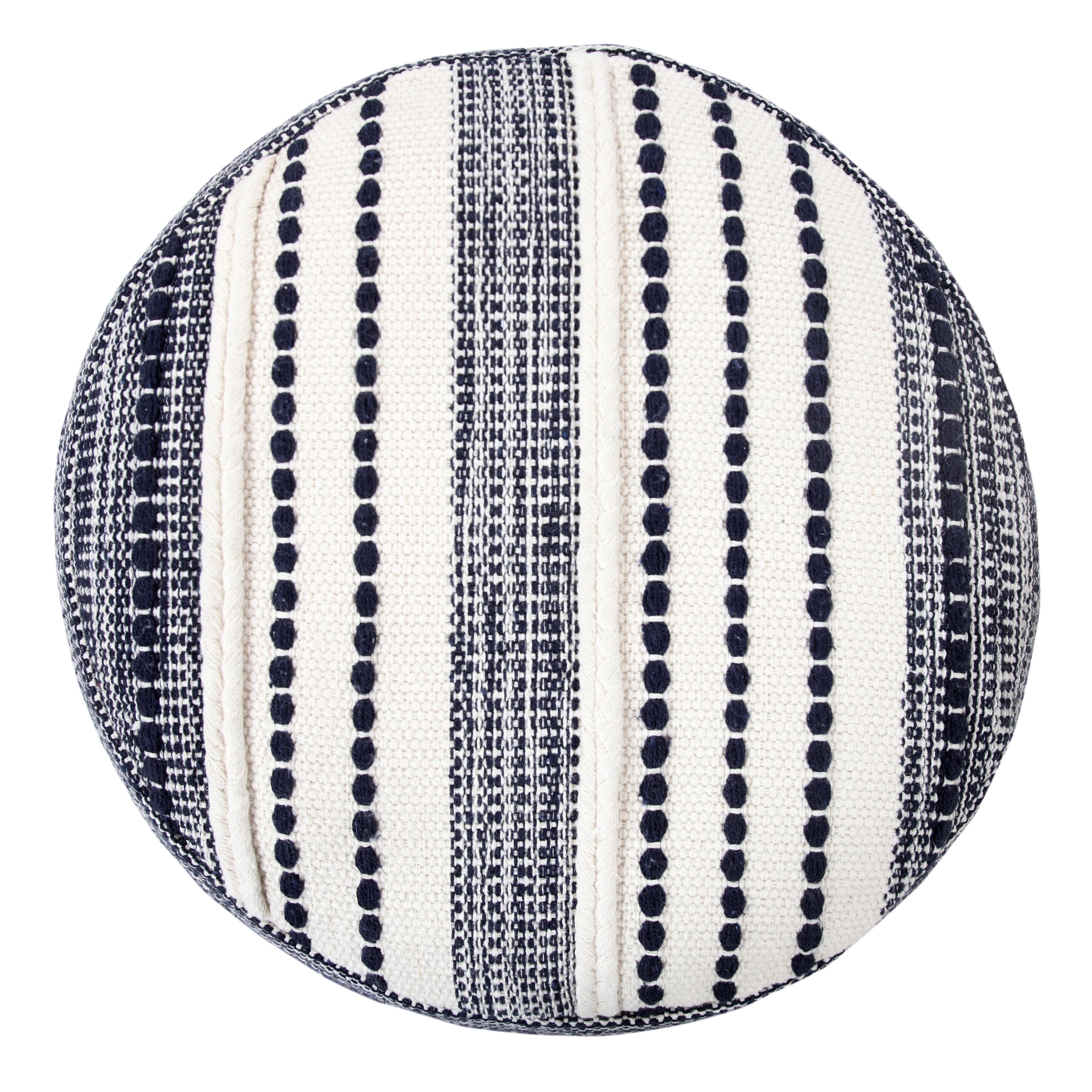 Enigma Striped Pouf, , large