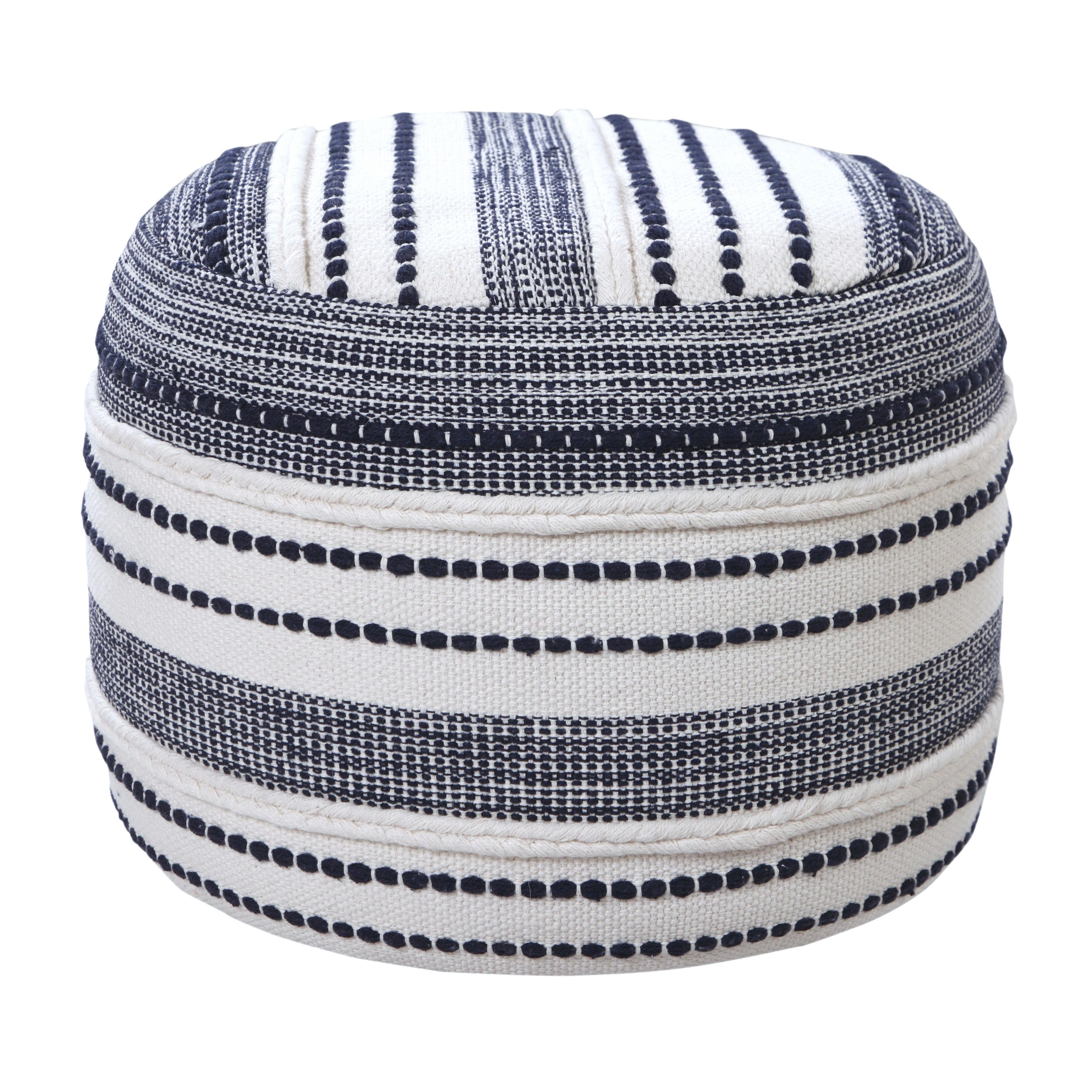 Enigma Striped Pouf, , large