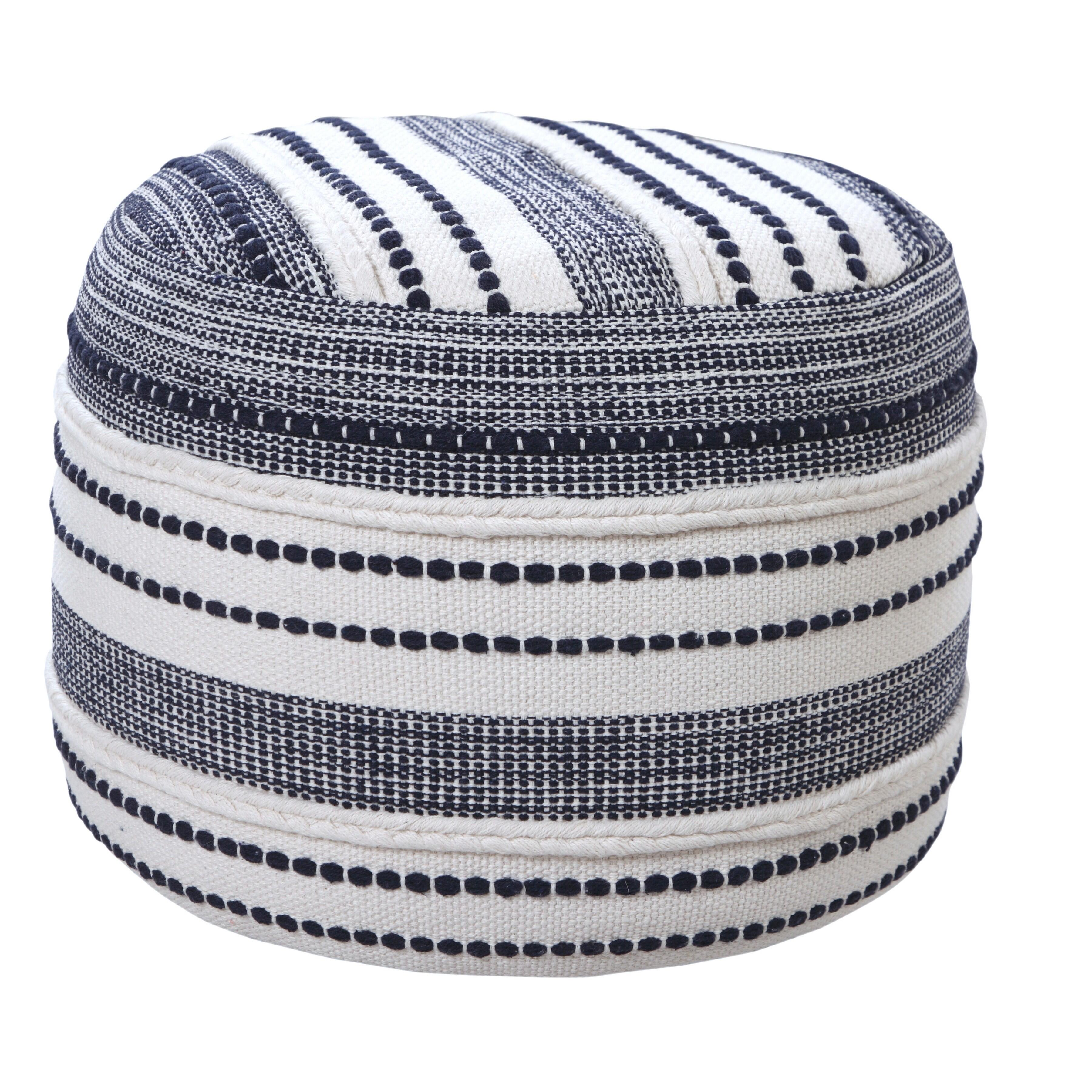 Enigma Striped Pouf, , large