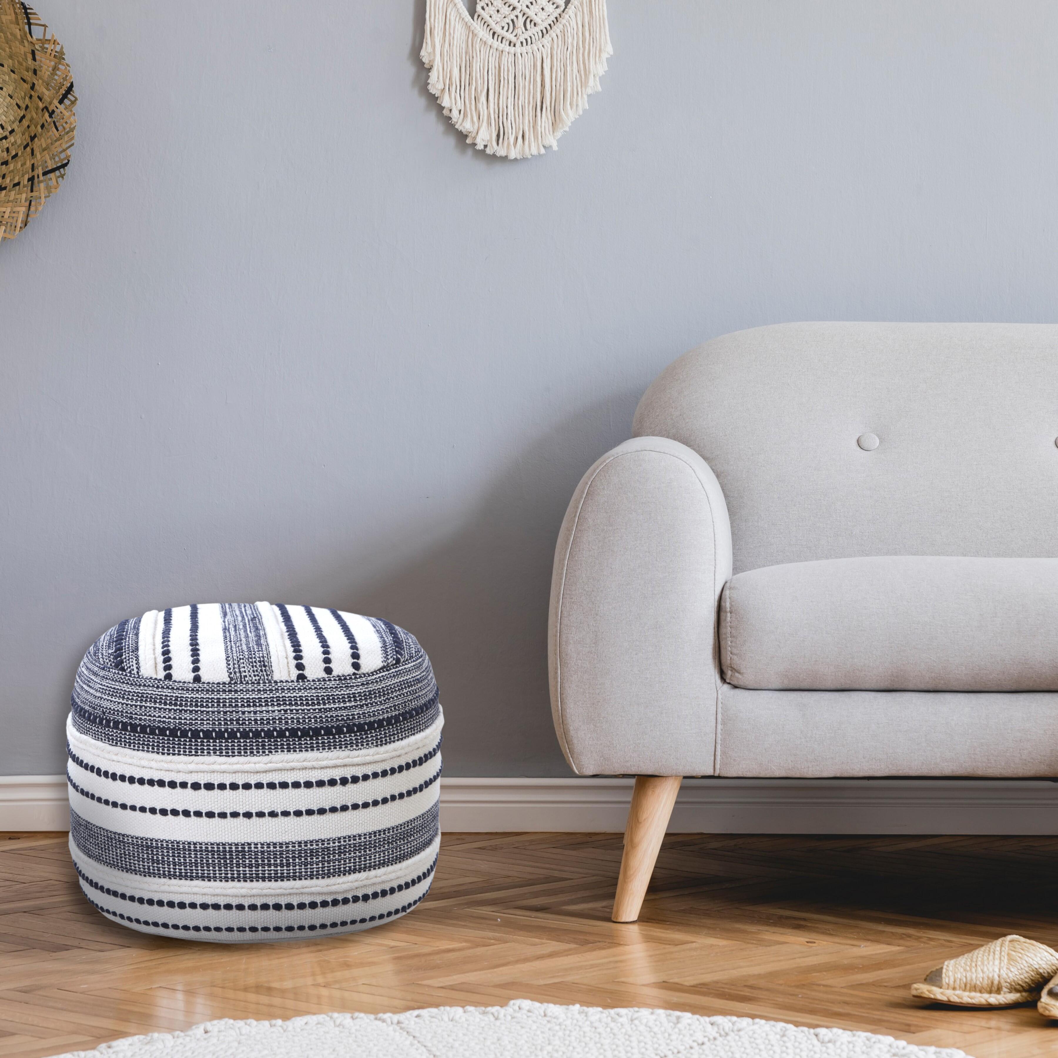 Enigma Striped Pouf, , large