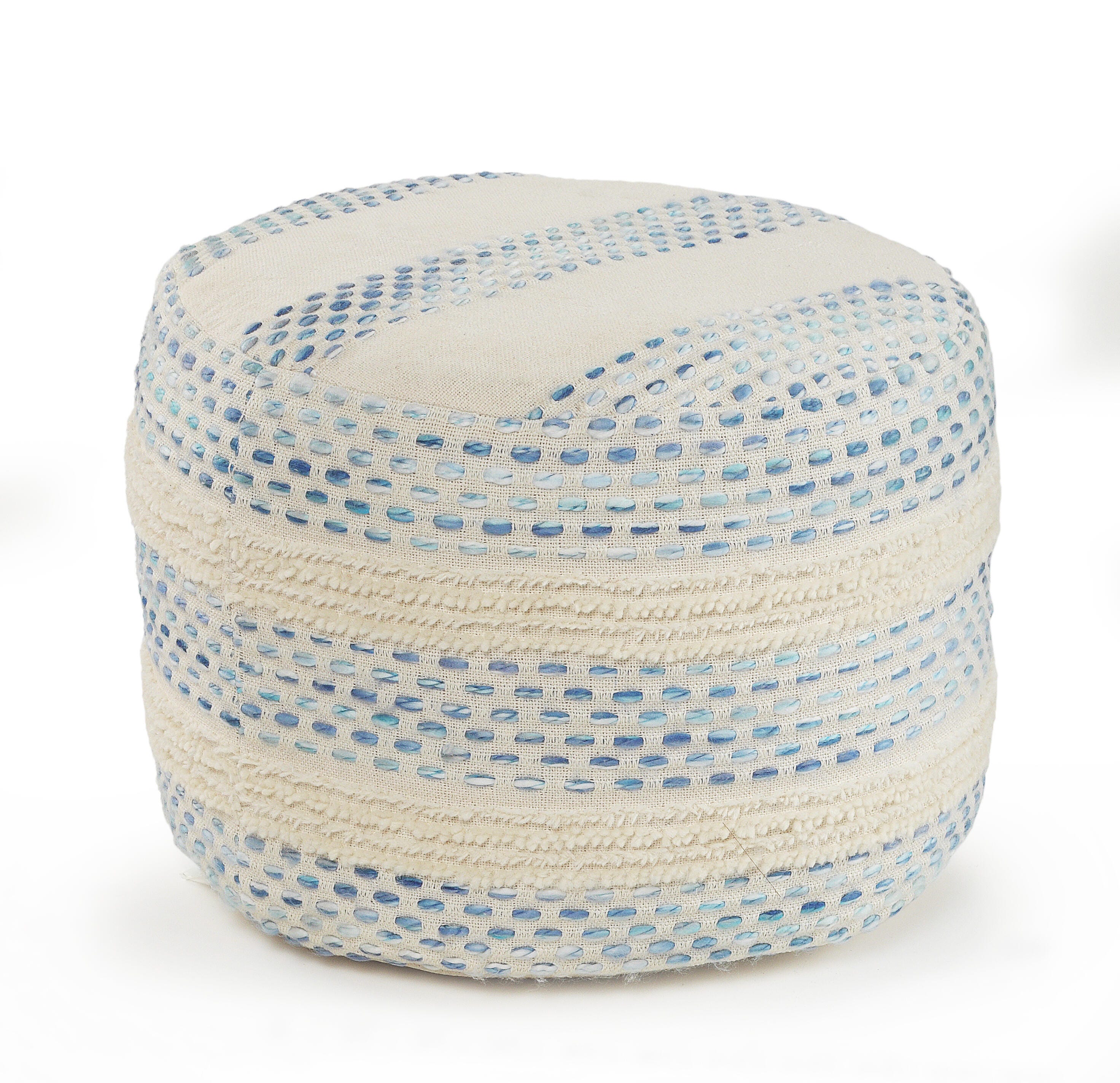 Enigma Striped Pouf, , large
