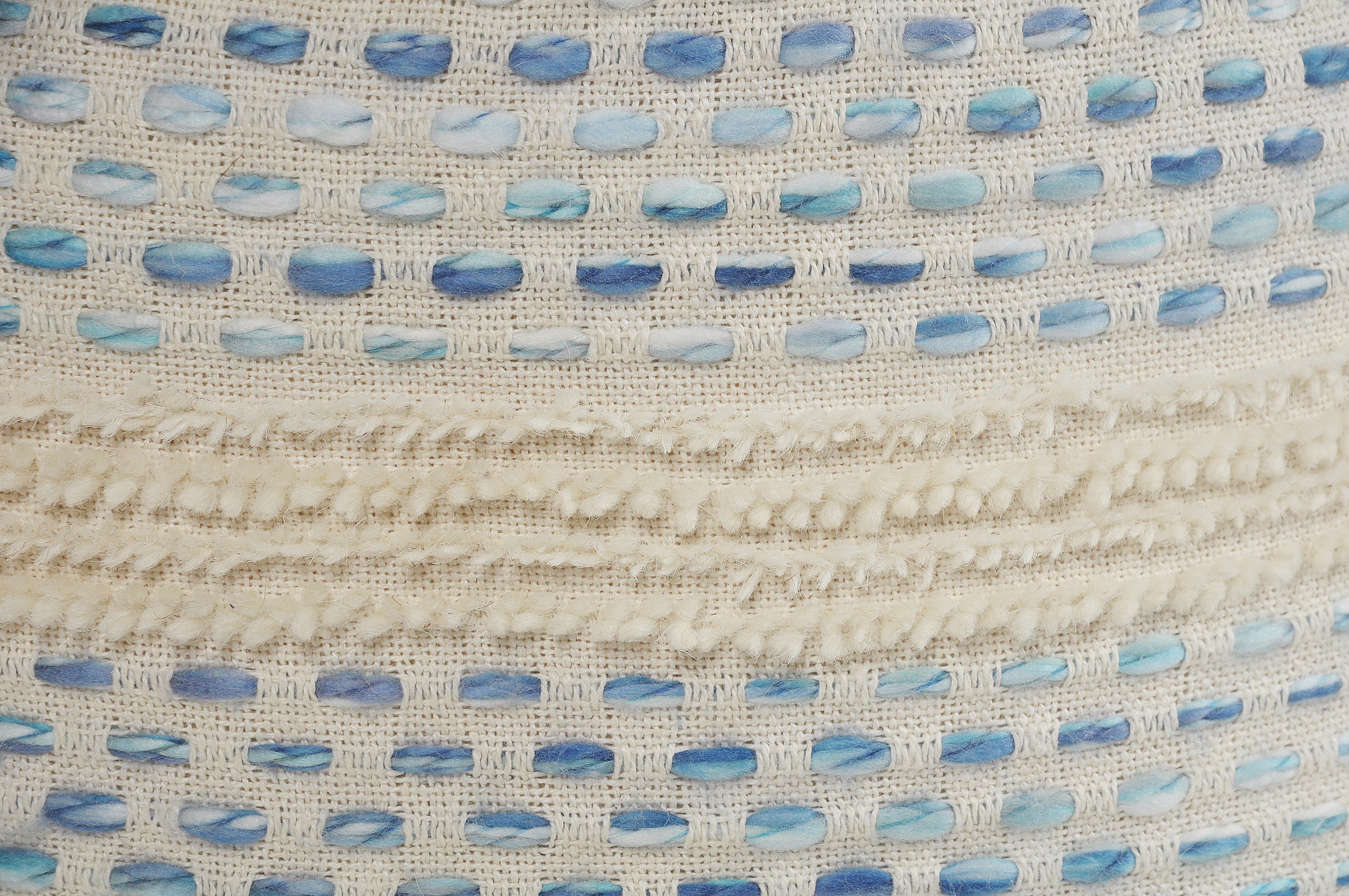 Enigma Striped Pouf, , swatch