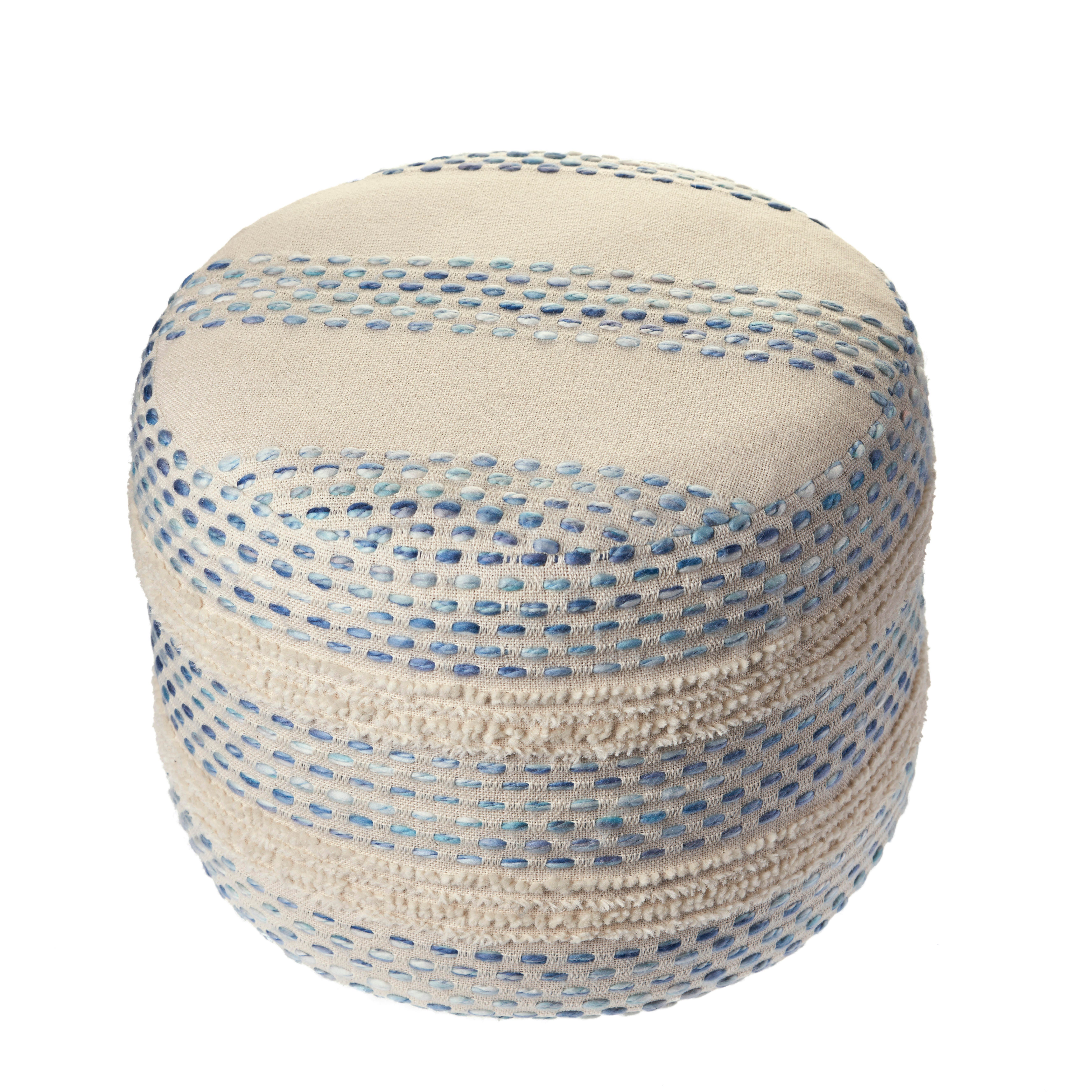 Enigma Striped Pouf, , large