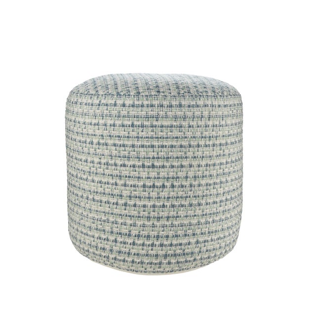Atlantis Geometric Indoor/Outdoor Pouf Indoor / Outdoor Pillow
