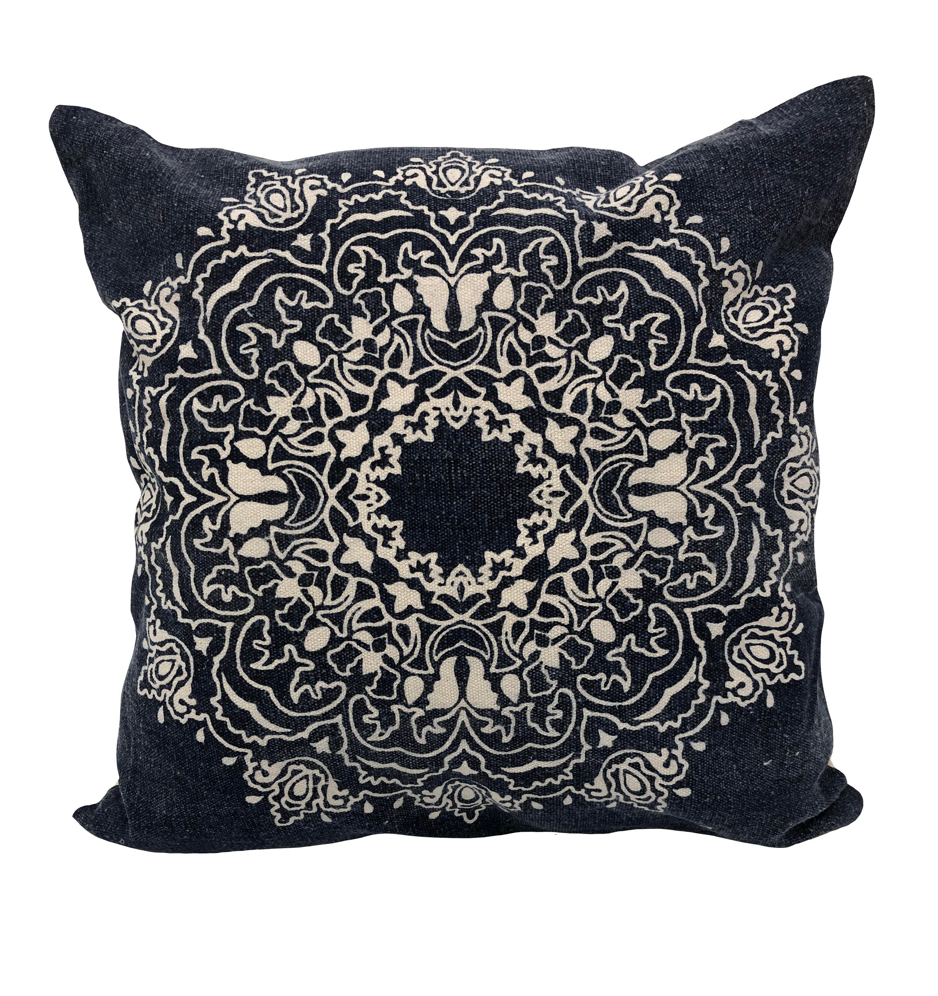 Suvii Home Madeline Decorative Throw Pillow, Black/White, large
