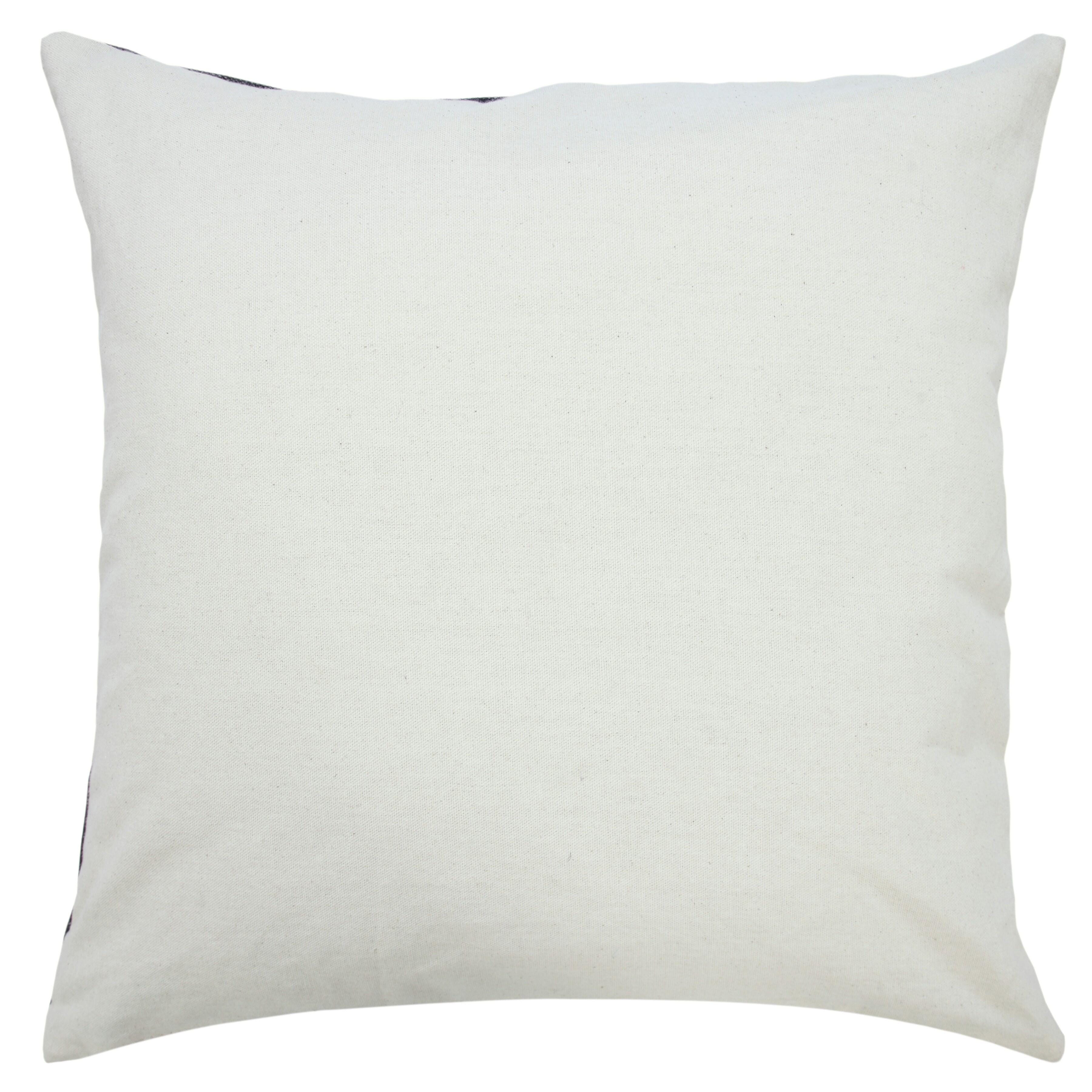 Suvii Home Madeline Decorative Throw Pillow, Jet Black/White, large