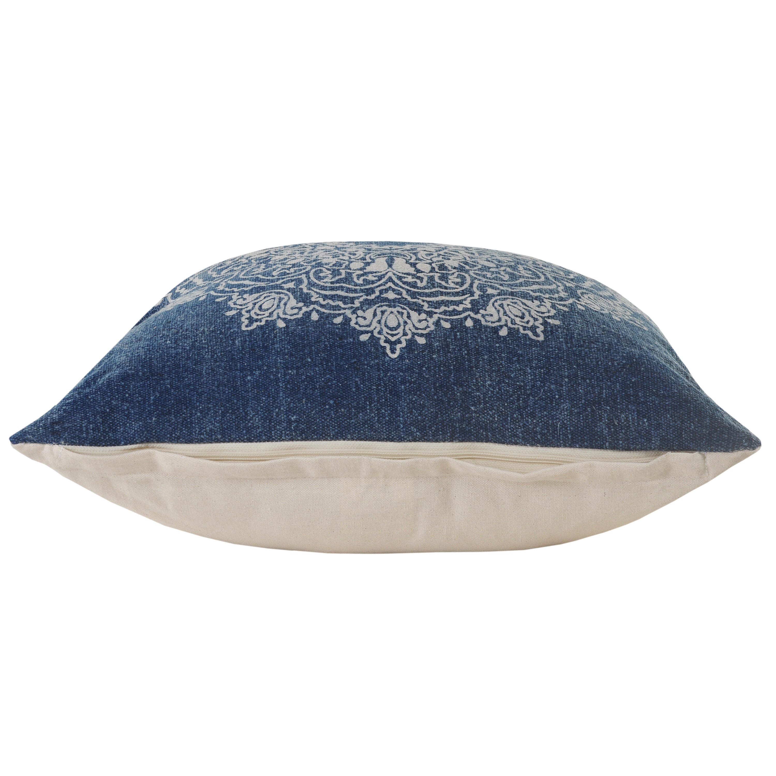 Suvii Home Madeline Decorative Throw Pillow, Blue/White, large