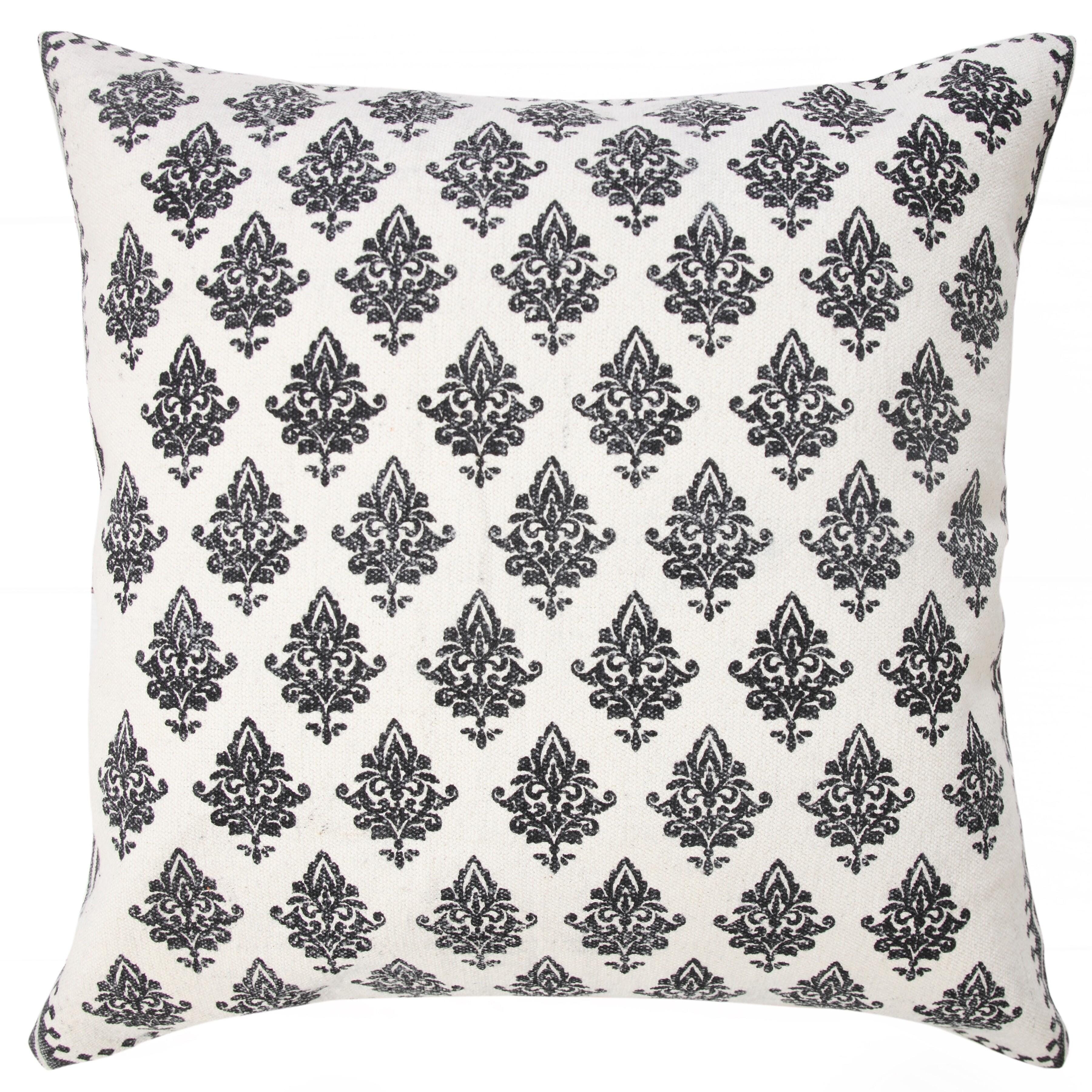 Suvii Home Evelyn Decorative Throw Pillow, White/Black, large