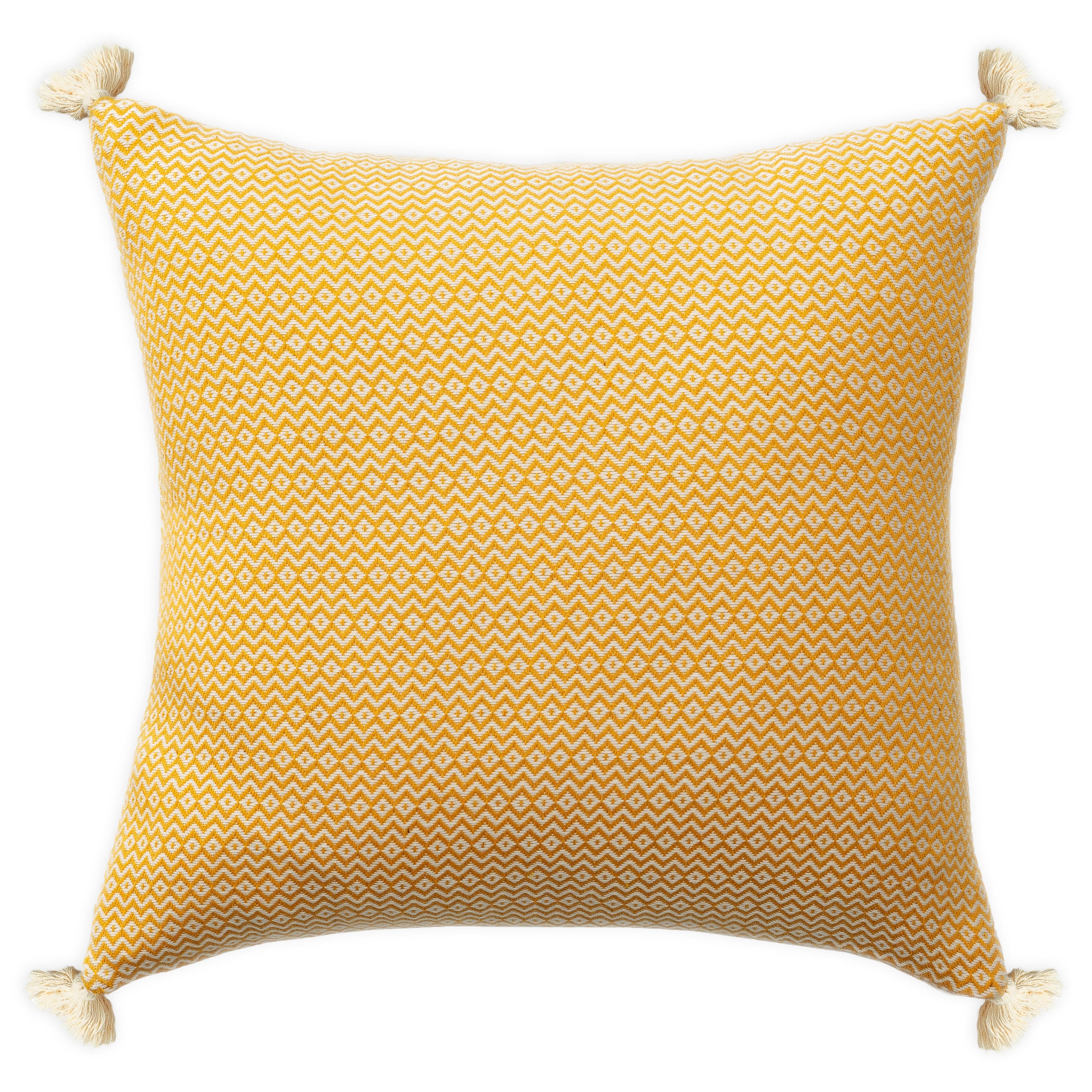 Suvii Home Ruby Decorative Throw Pillow, Mustard, large