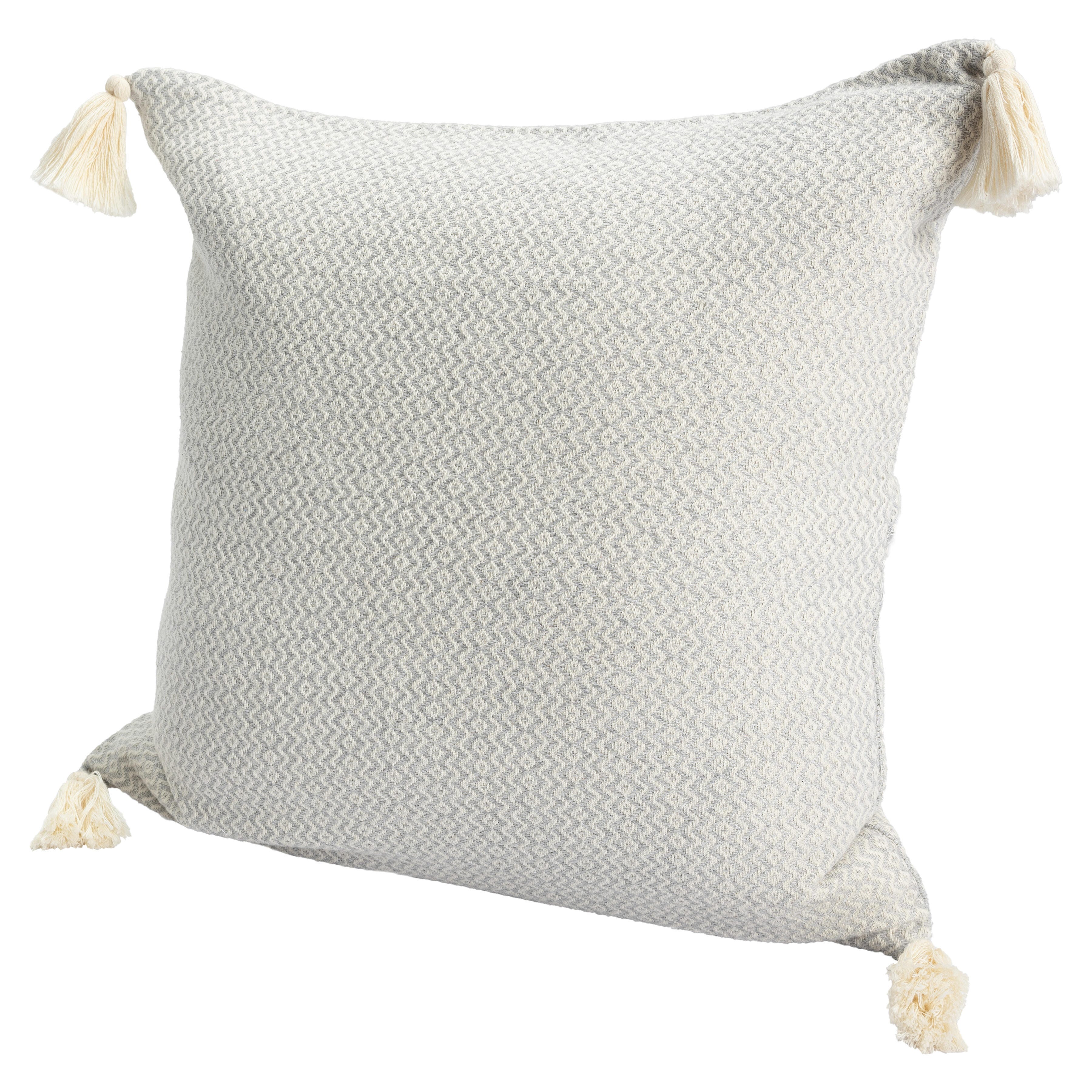 Suvii Home Ruby Decorative Throw Pillow, Light Gray, large