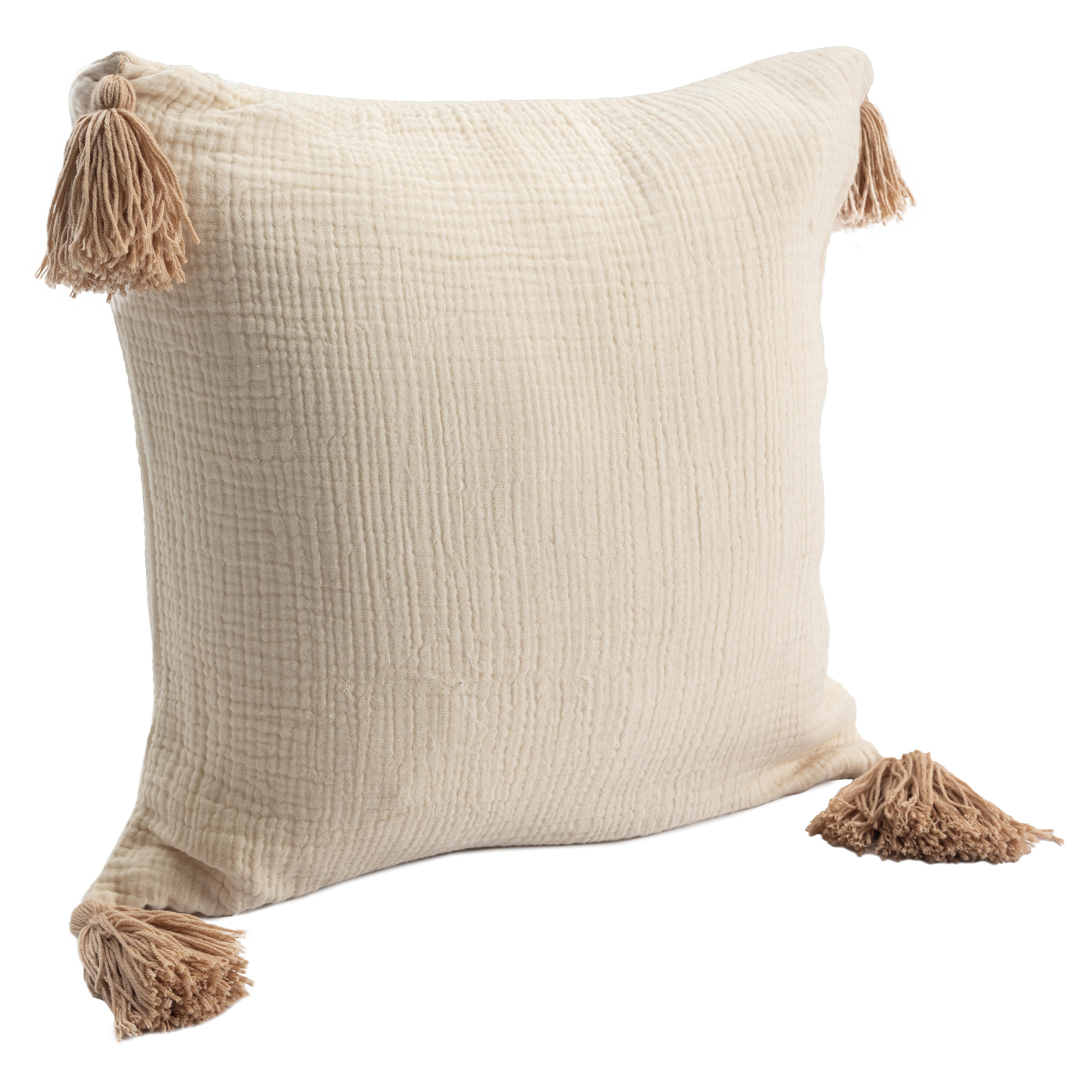 Suvii Home Alaina Decorative Throw Pillow, Natural, large