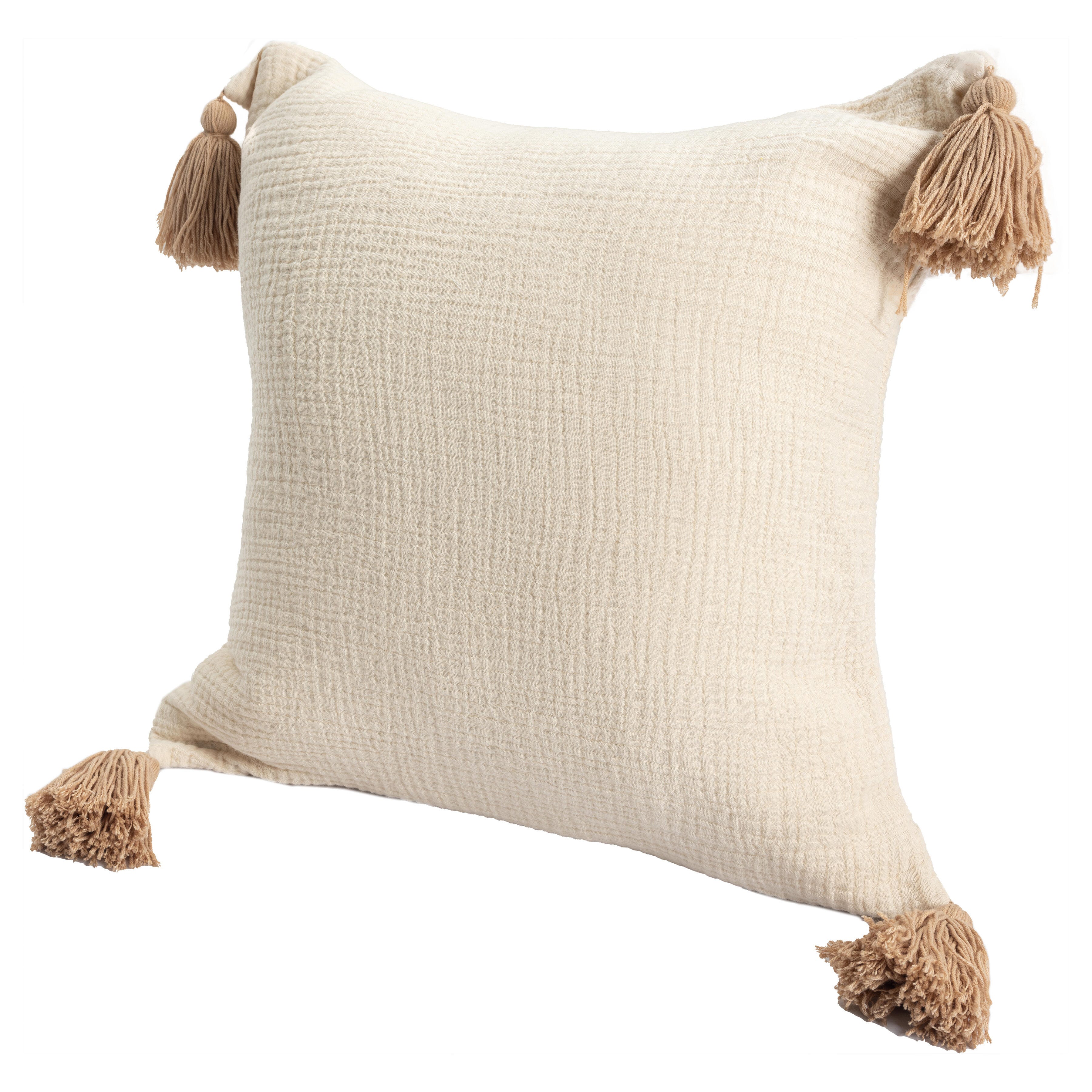 Suvii Home Alaina Decorative Throw Pillow, Natural, large