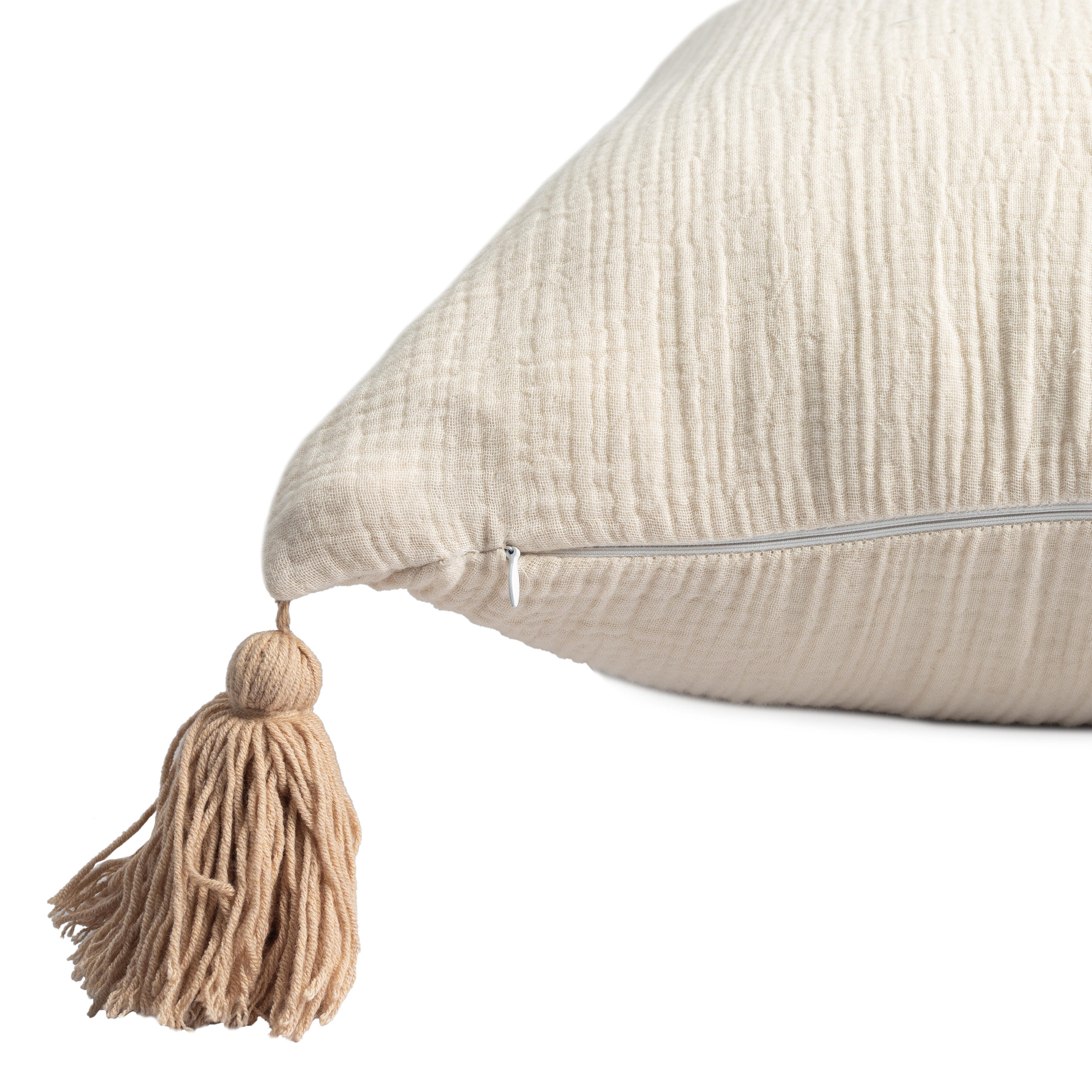 Suvii Home Alaina Decorative Throw Pillow, Natural, large
