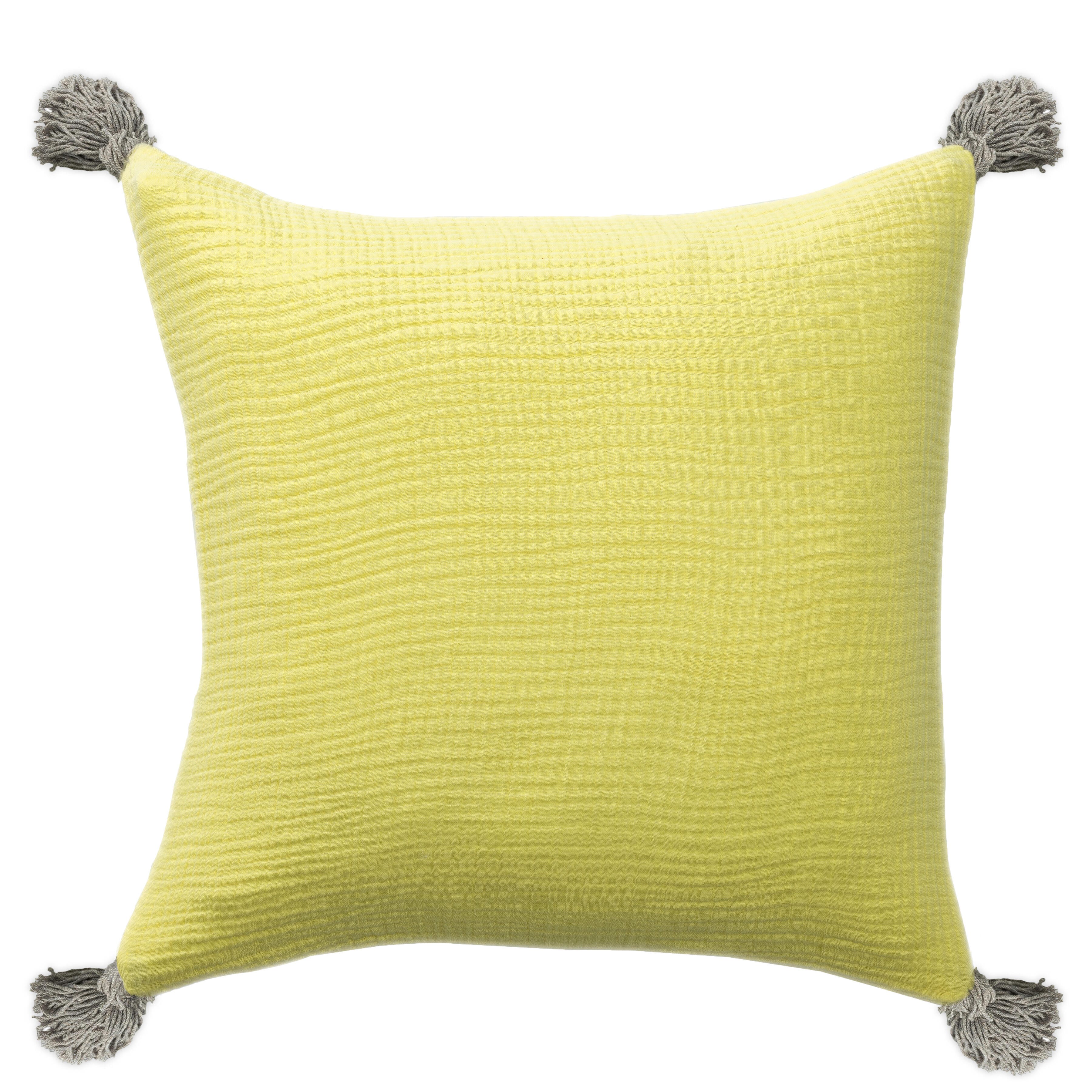 Suvii Home Alaina Decorative Throw Pillow, Lemonade, large