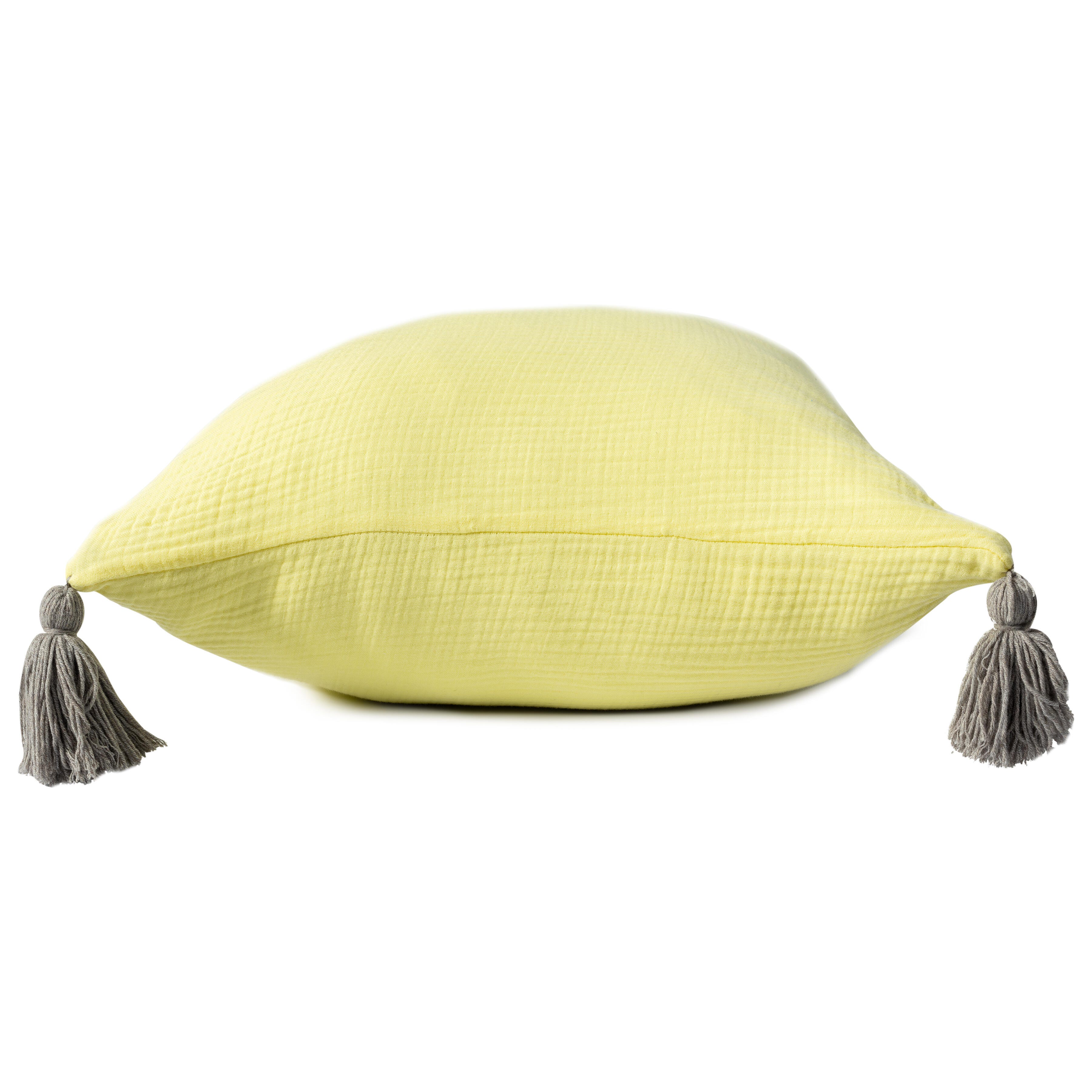 Suvii Home Alaina Decorative Throw Pillow, Lemonade, large