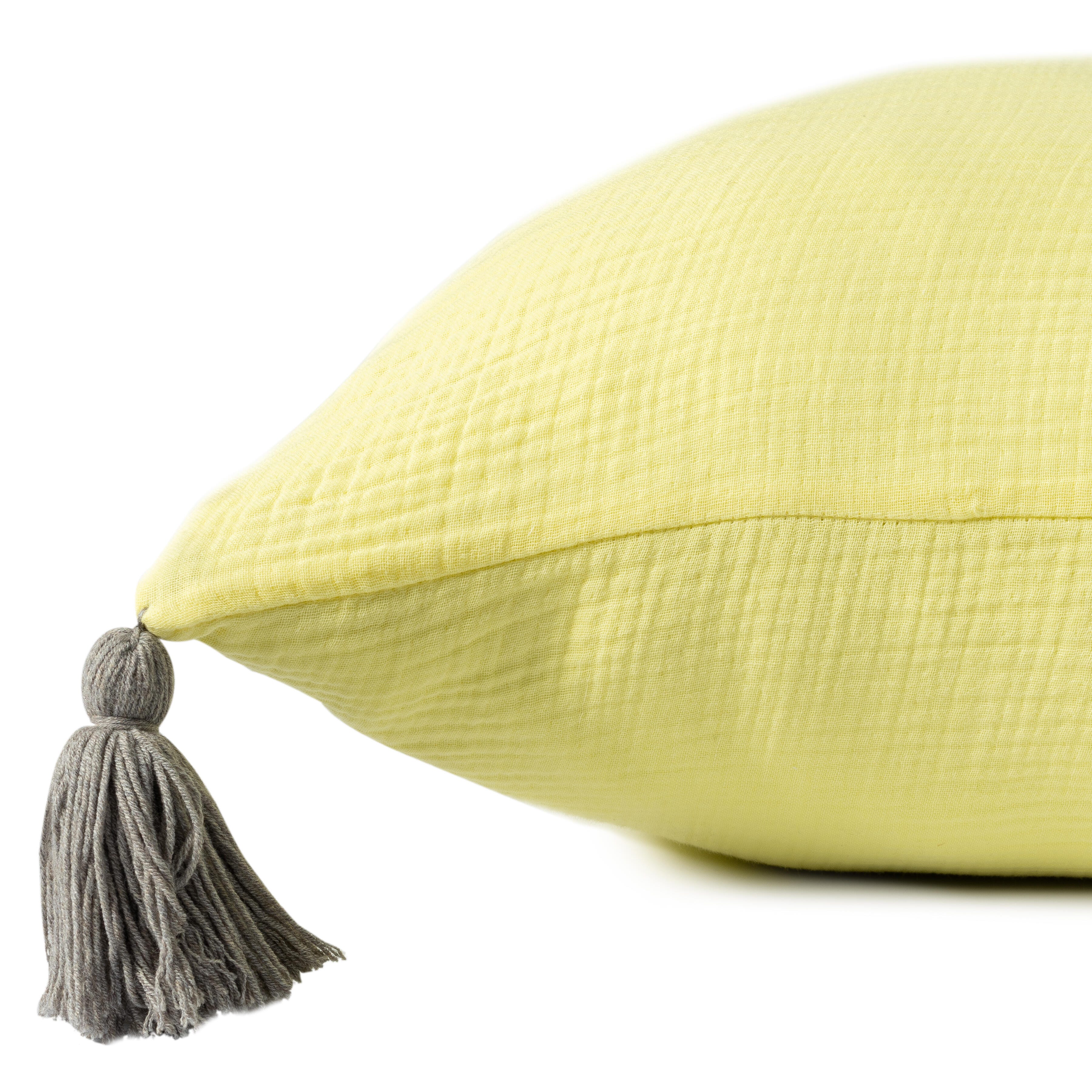 Suvii Home Alaina Decorative Throw Pillow, Lemonade, large