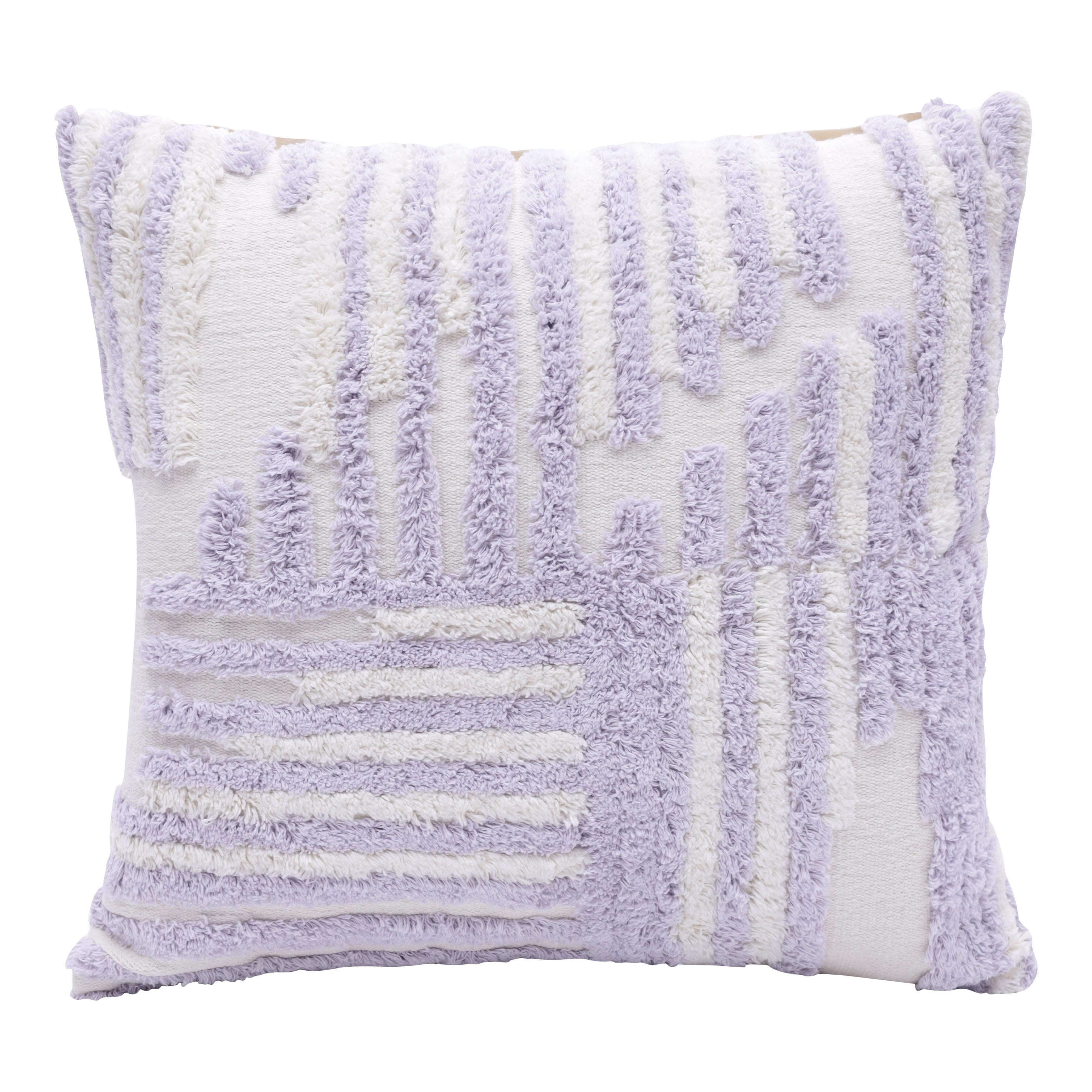 Suvii Home Stacy Garcia Decorative Throw Pillow, Lilac/White, large