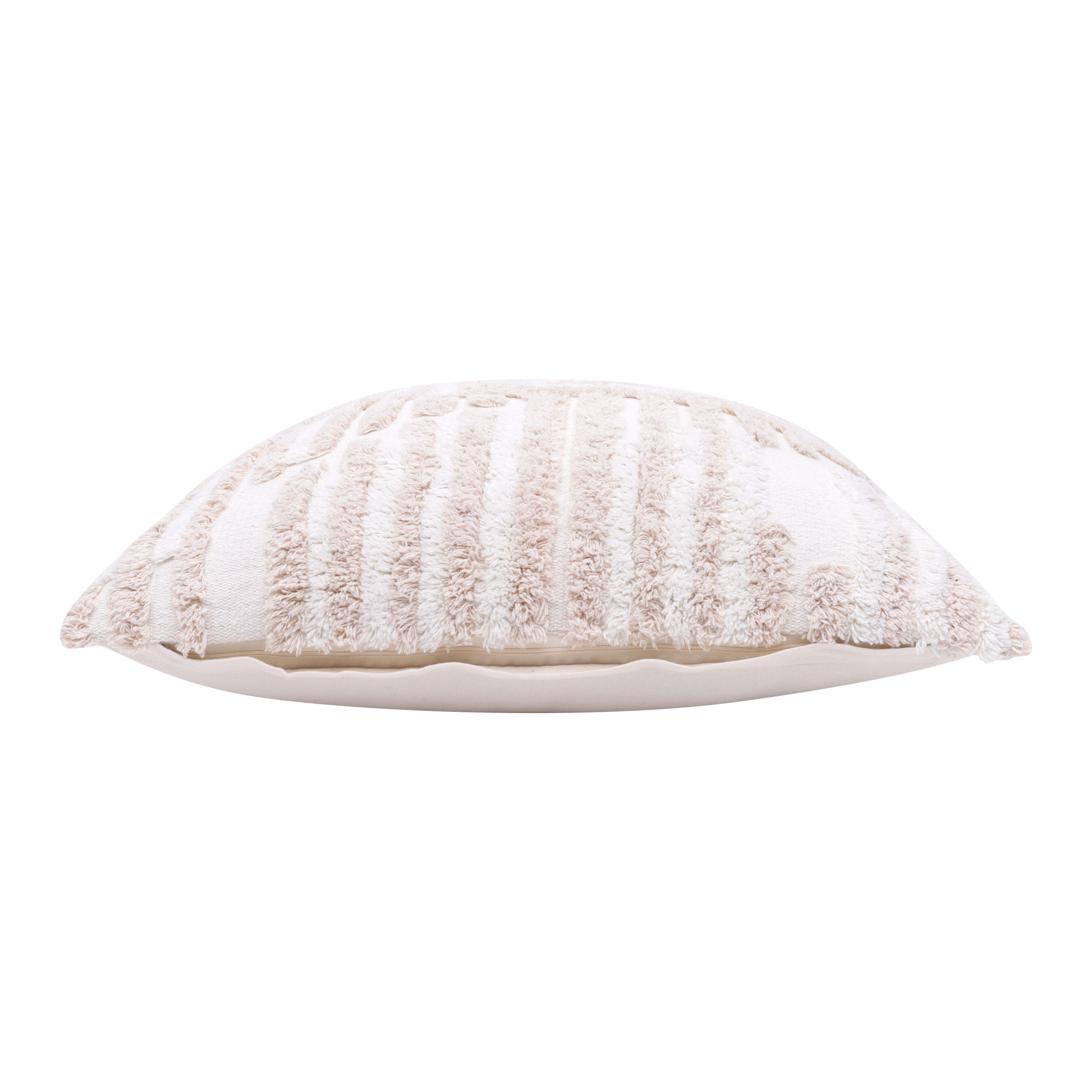 Suvii Home Stacy Garcia Decorative Throw Pillow, Cream/White, large
