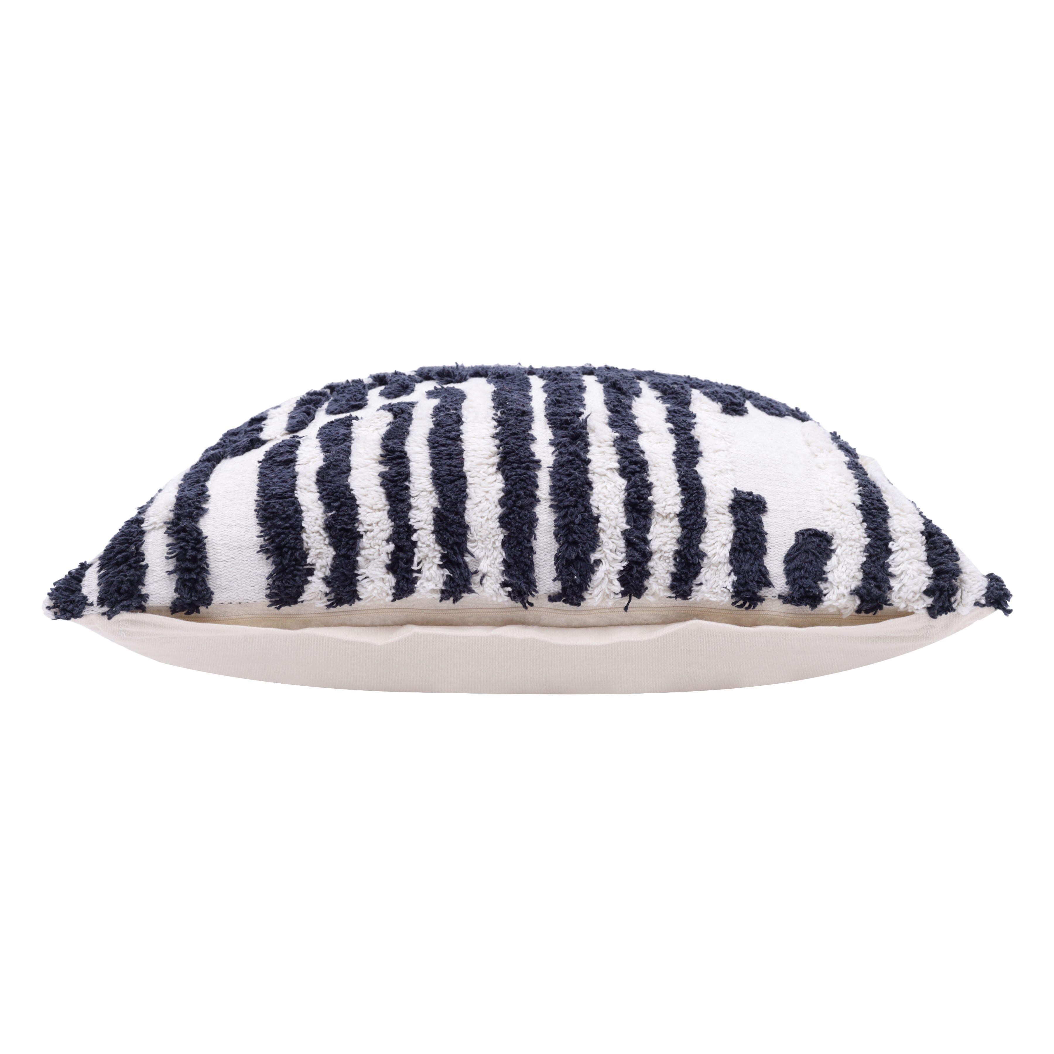Suvii Home Stacy Garcia Decorative Throw Pillow, Navy/White, large
