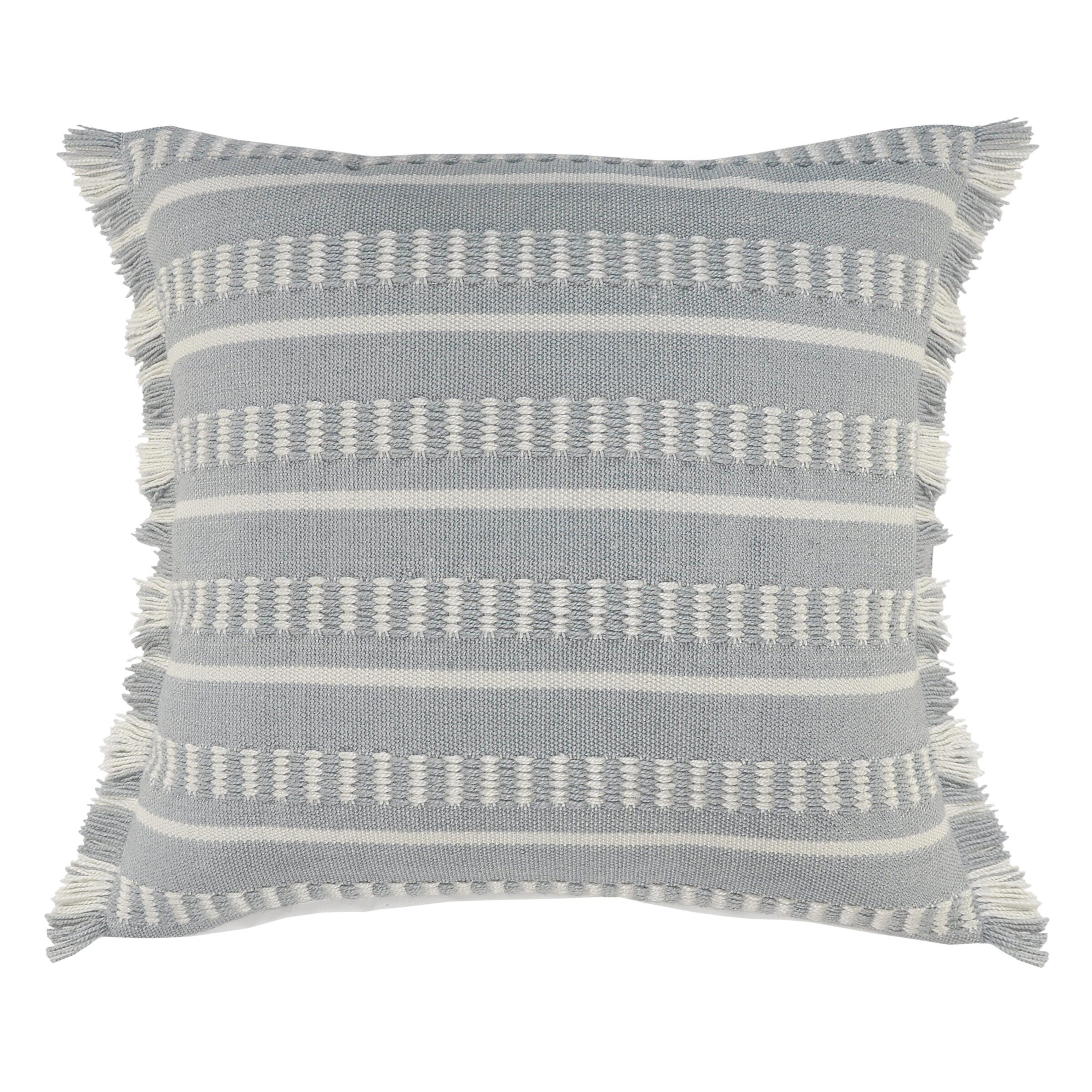 Suvii Home Addison Dash Striped Decorative Throw Pillow, Multi, large