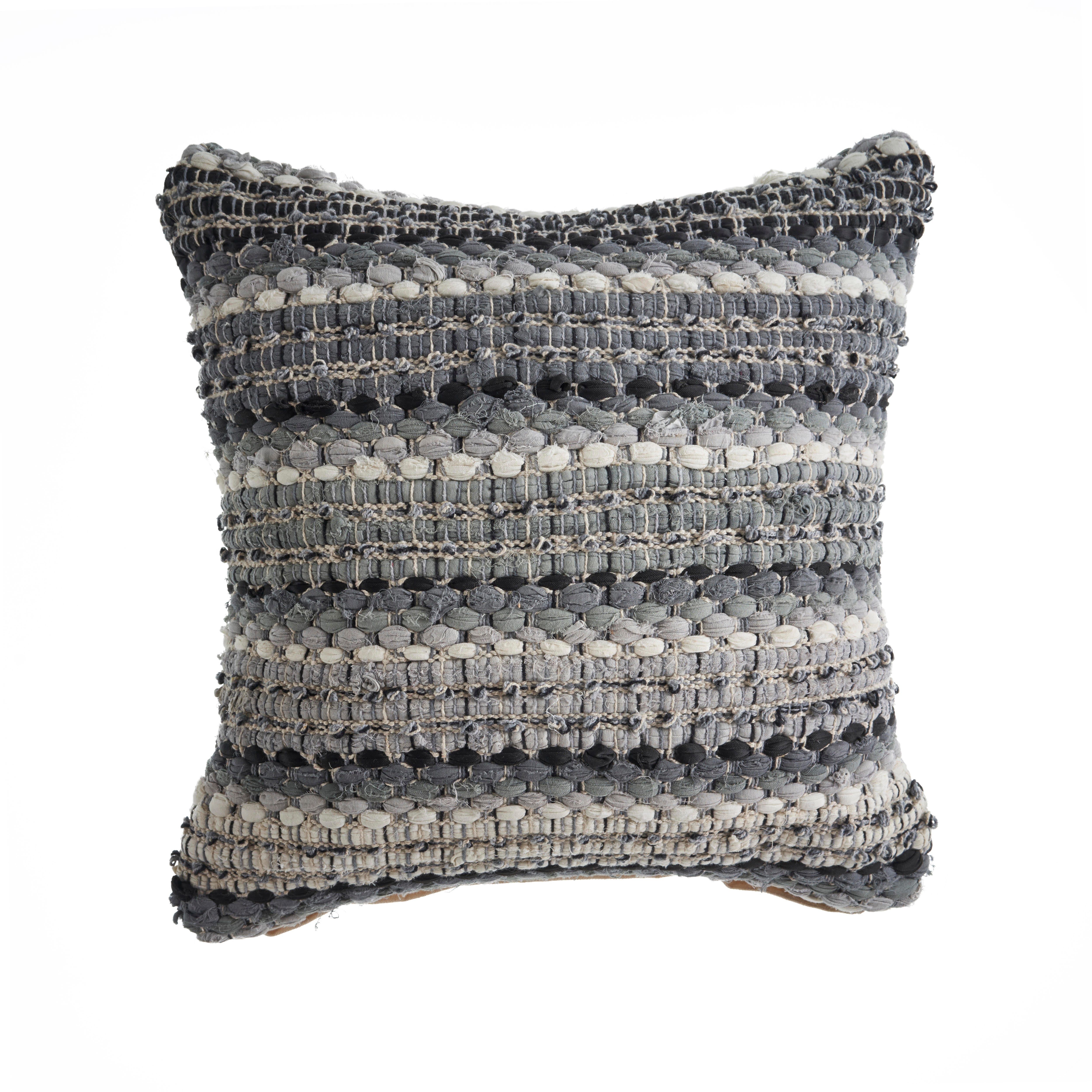 Suvii Home Catherine Decorative Throw Pillow, Black/Gray, large