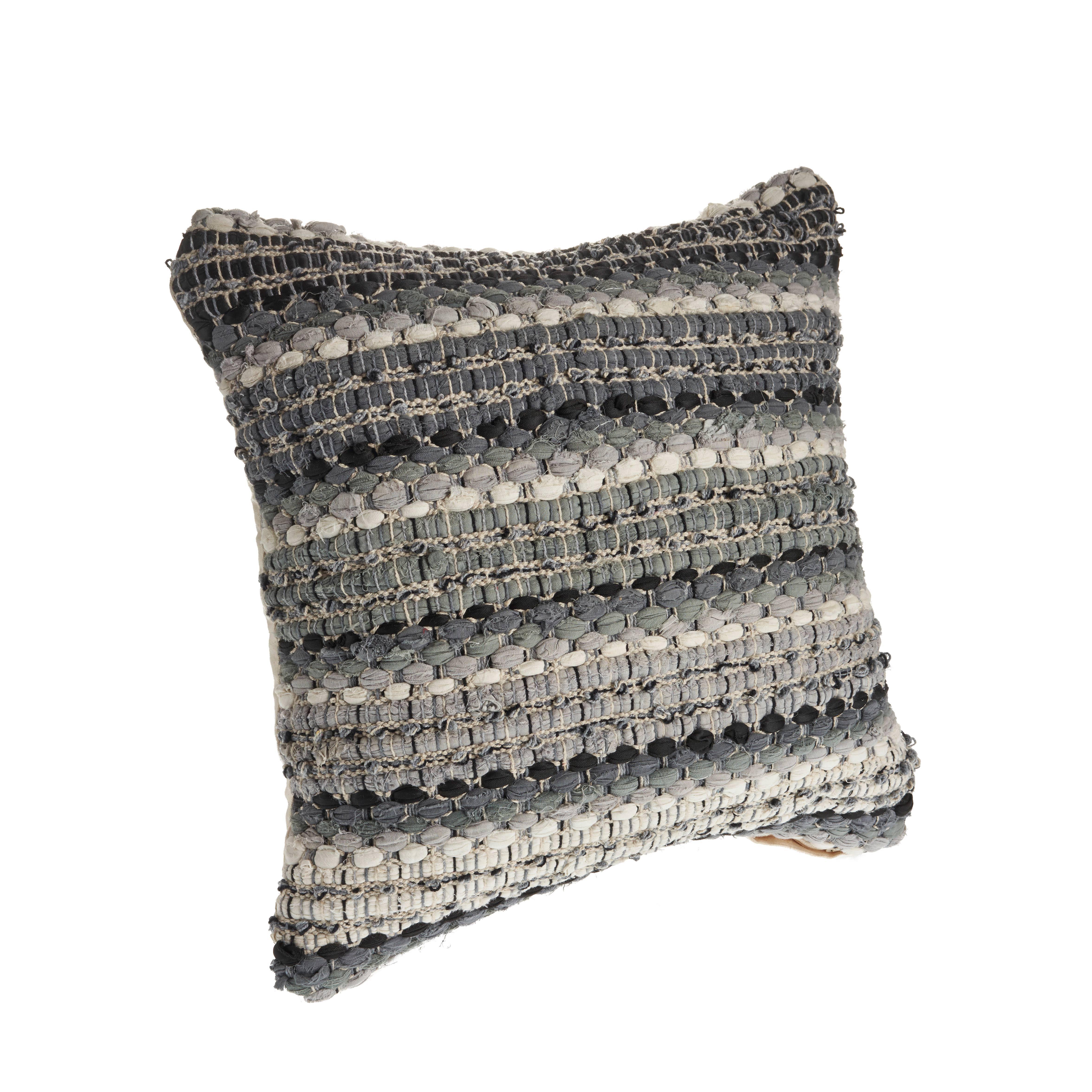 Suvii Home Catherine Decorative Throw Pillow, Black/Gray, large