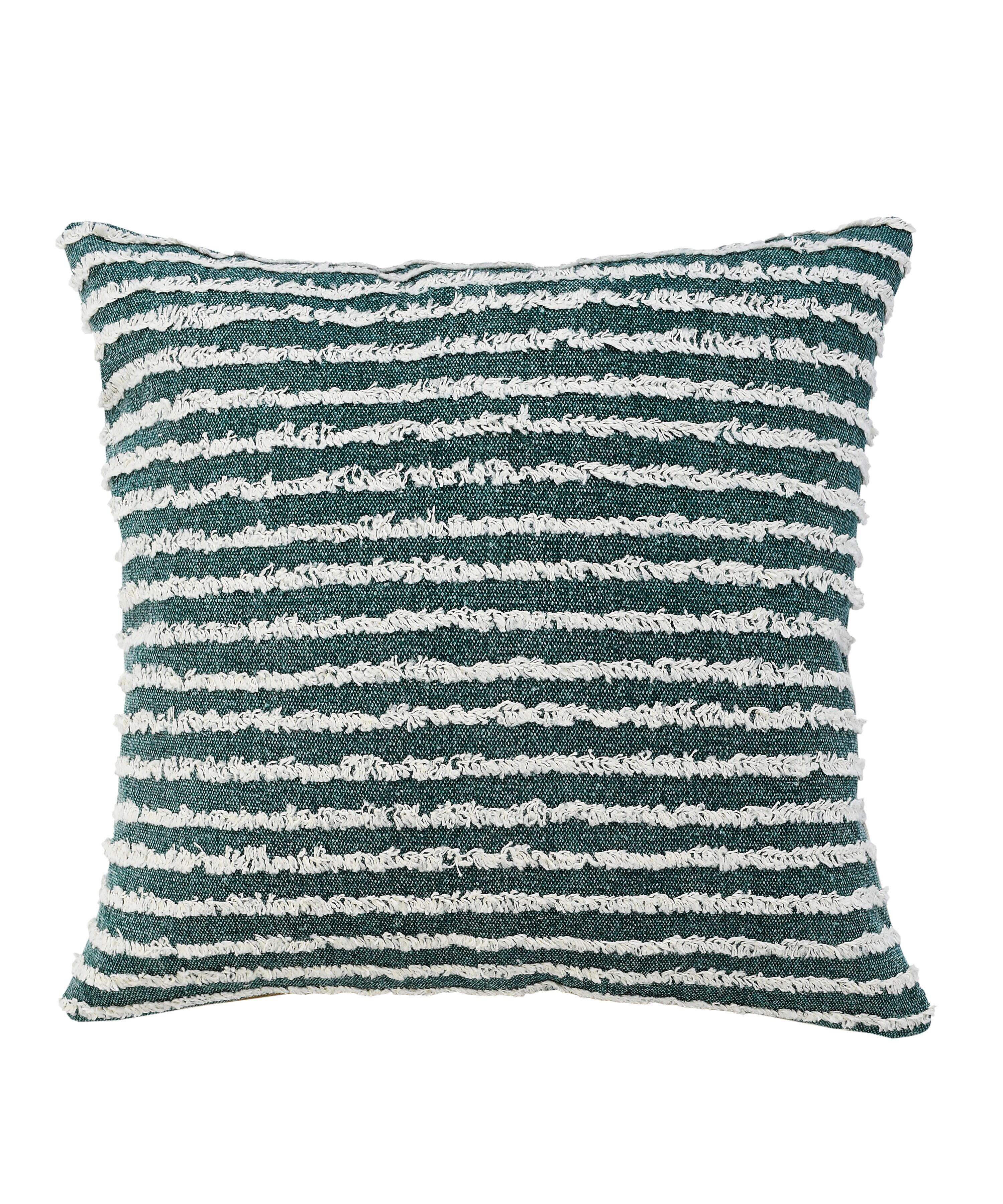 Suvii Home Yana Decorative Throw Pillow, Deep Jungle/Cream, large