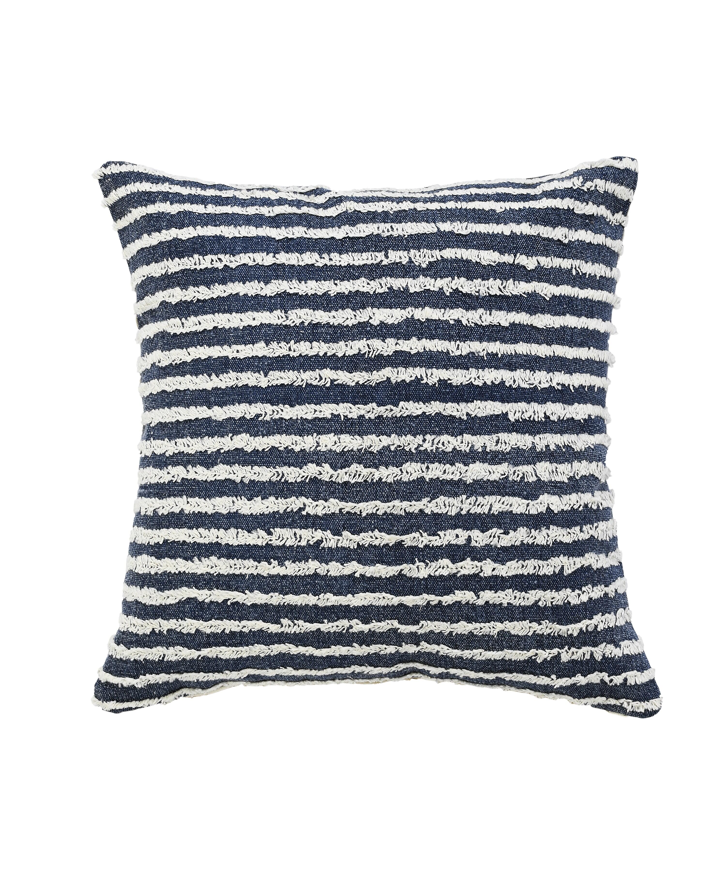 Suvii Home Yana Decorative Throw Pillow, Ensign Blue/Cream, large