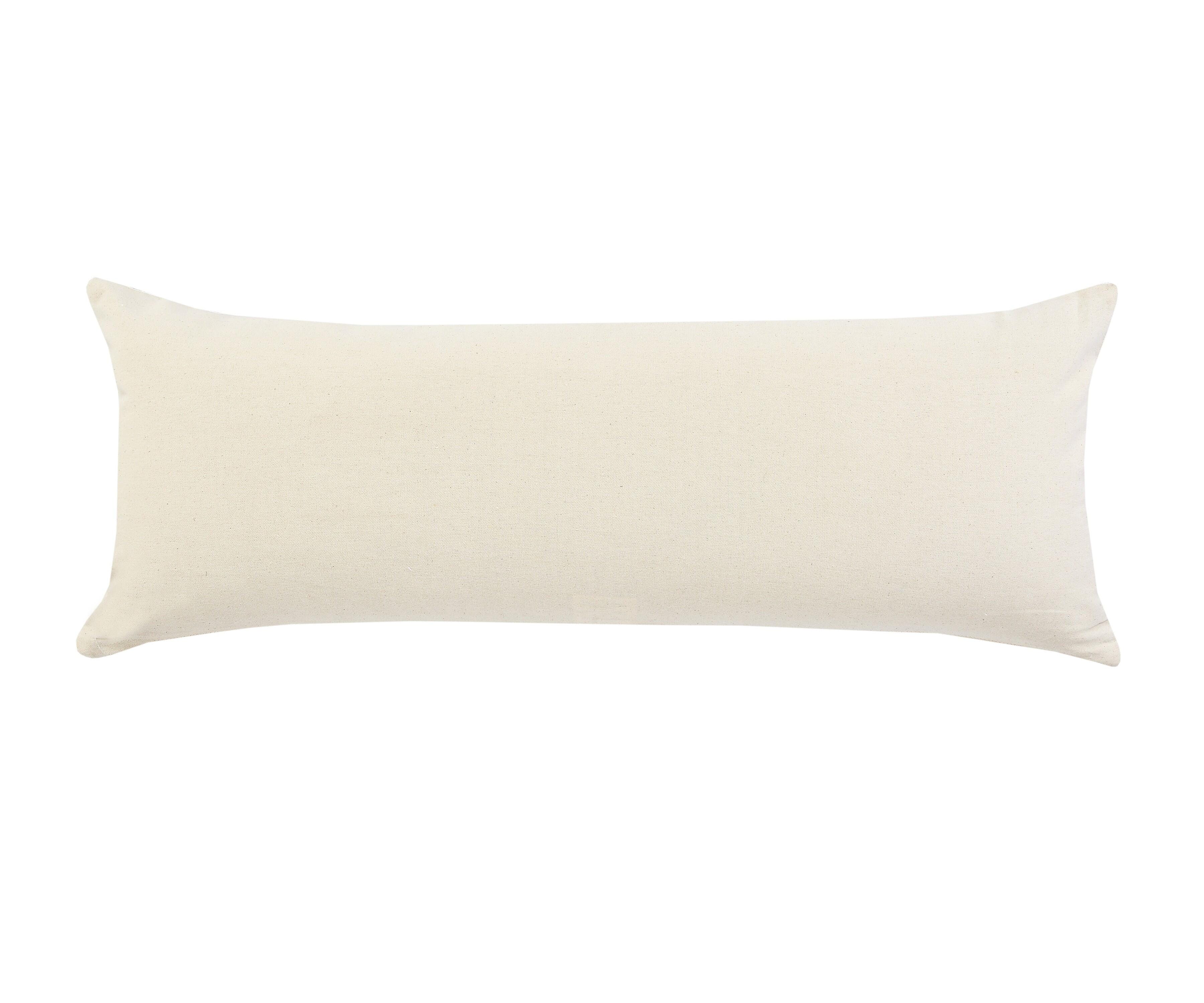 Suvii Home Yana Lumbar Decorative Throw Pillow, Black/Cream, large