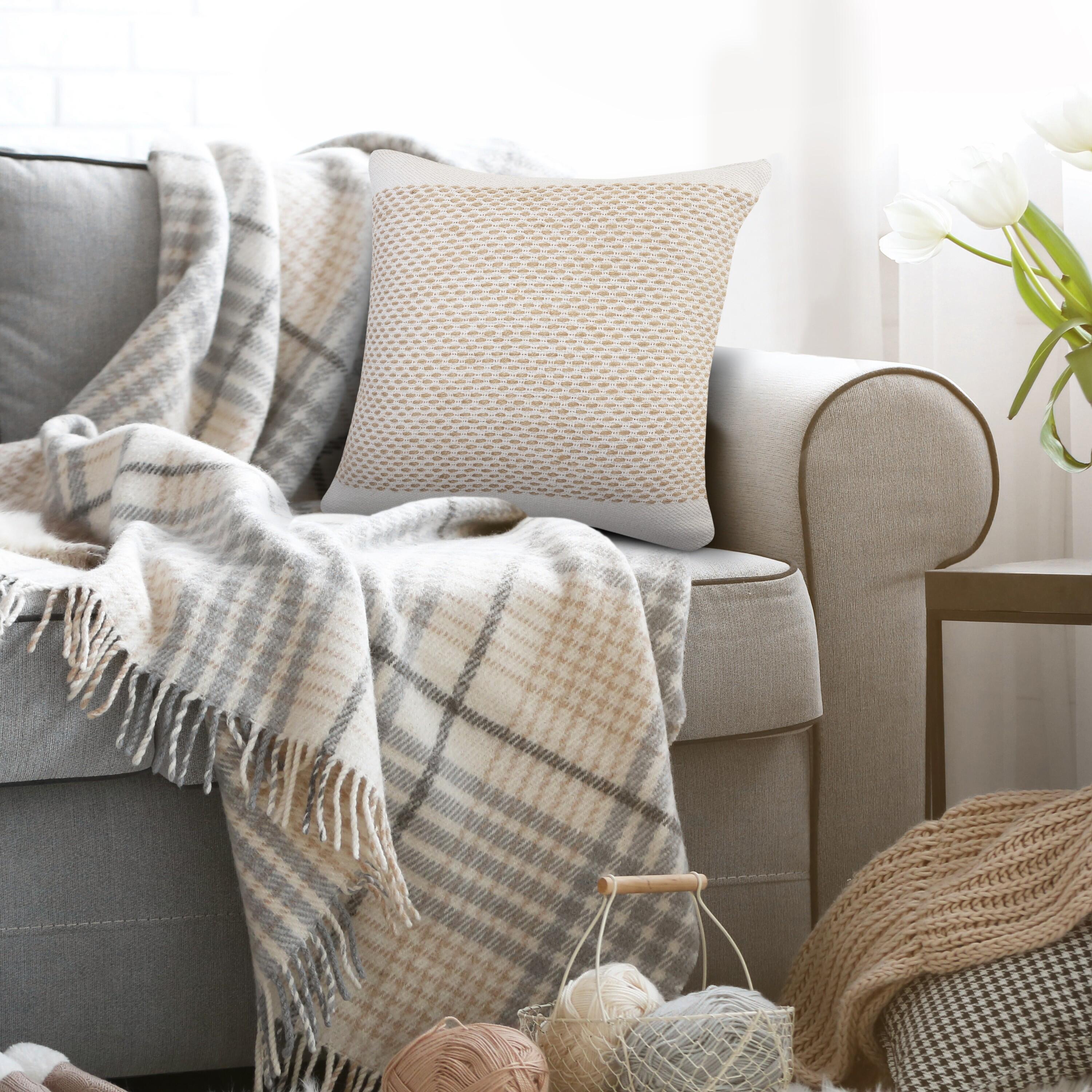 Suvii Home Rachel Bordered Decorative Throw Pillow, , large