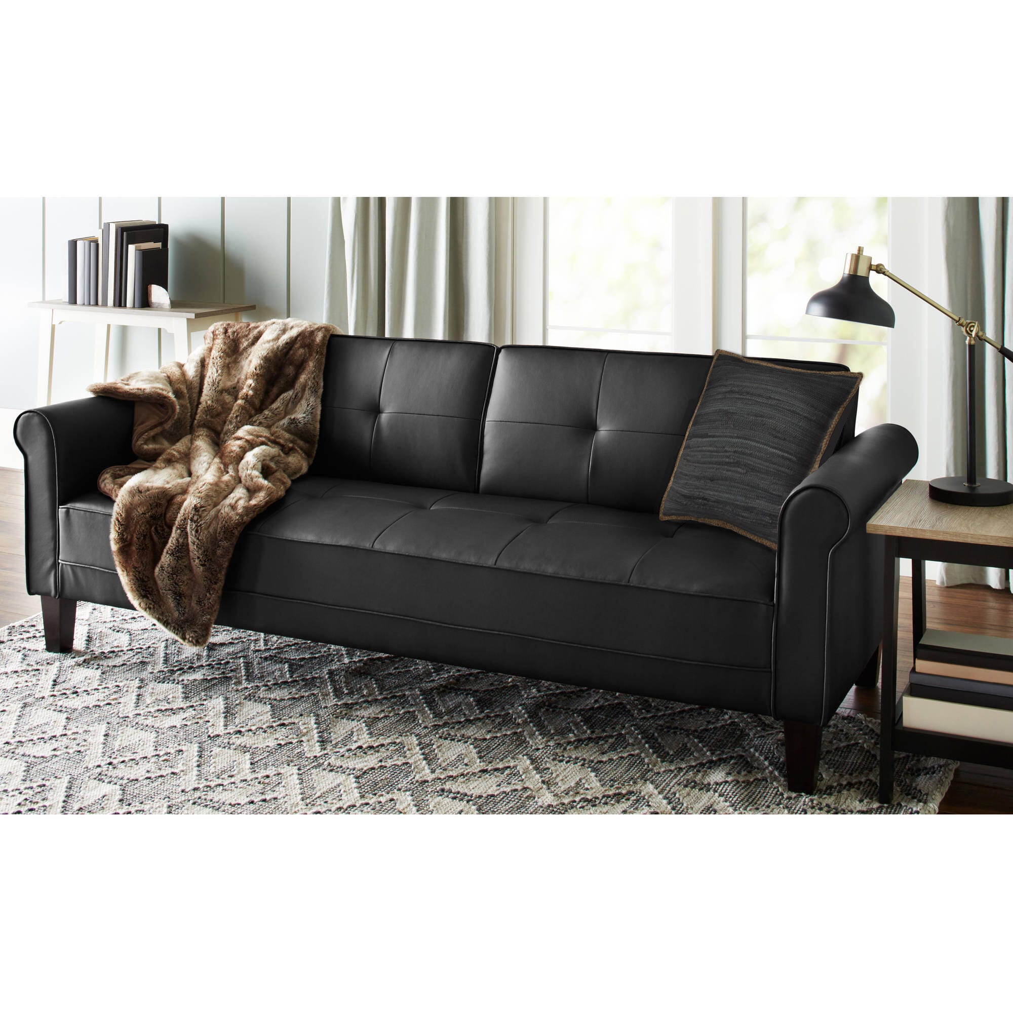 Suvii Home Remi Decorative Throw Pillow, Anthracite Gray/Tan, rollover