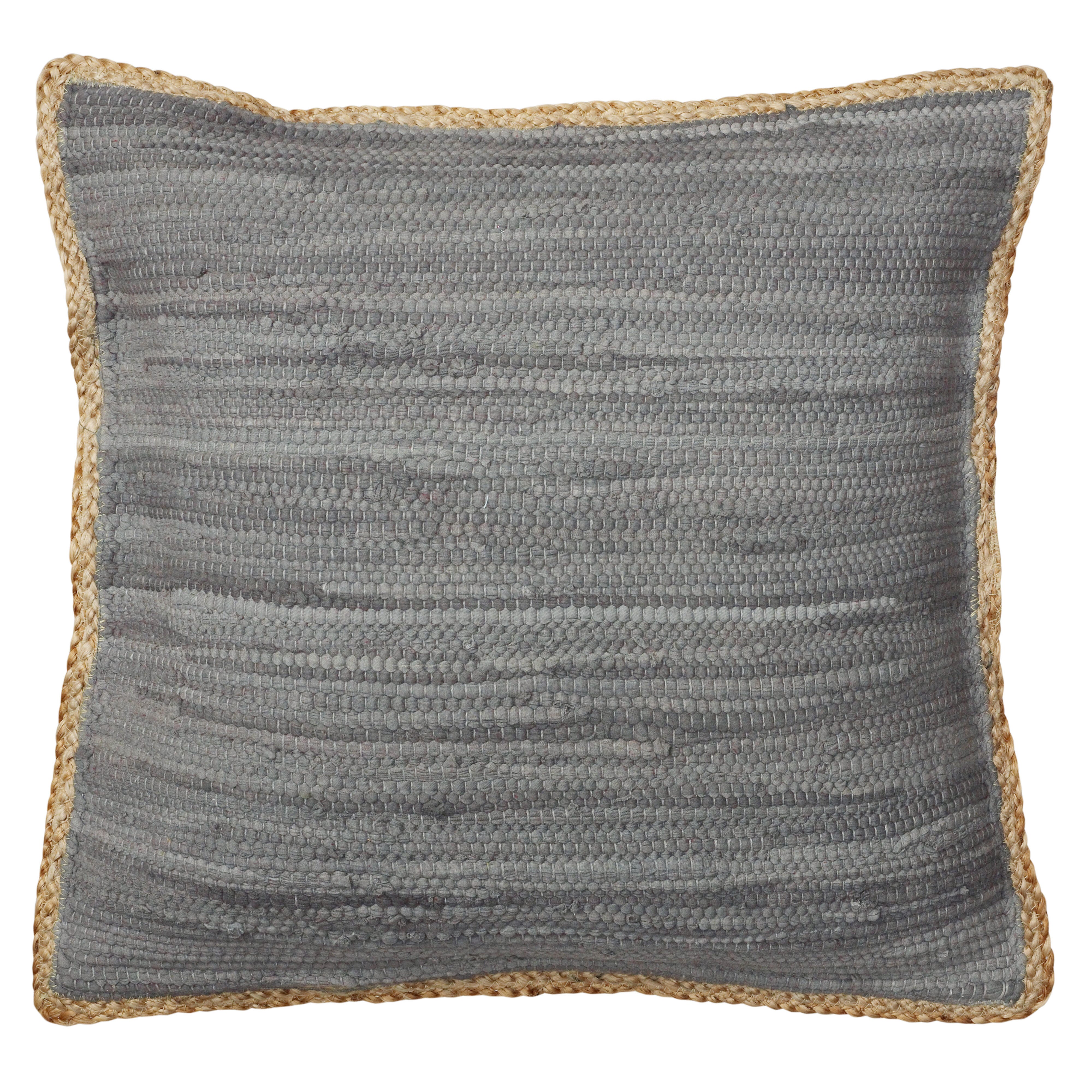 Suvii Home Remi Decorative Throw Pillow, Anthracite Gray/Tan, large