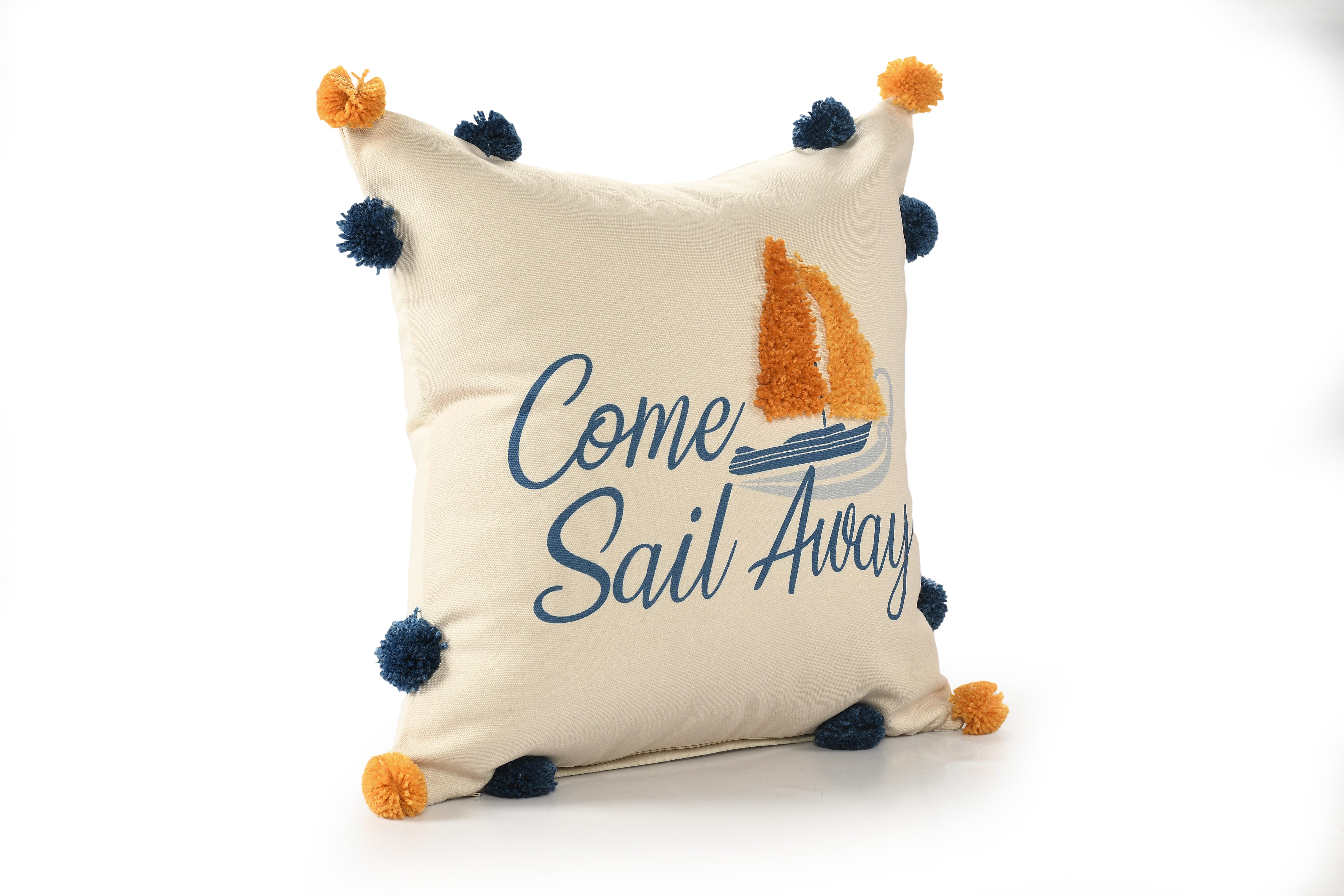 Suvii Home Scarlett Come Sail Away Decorative Throw Pillow, , large