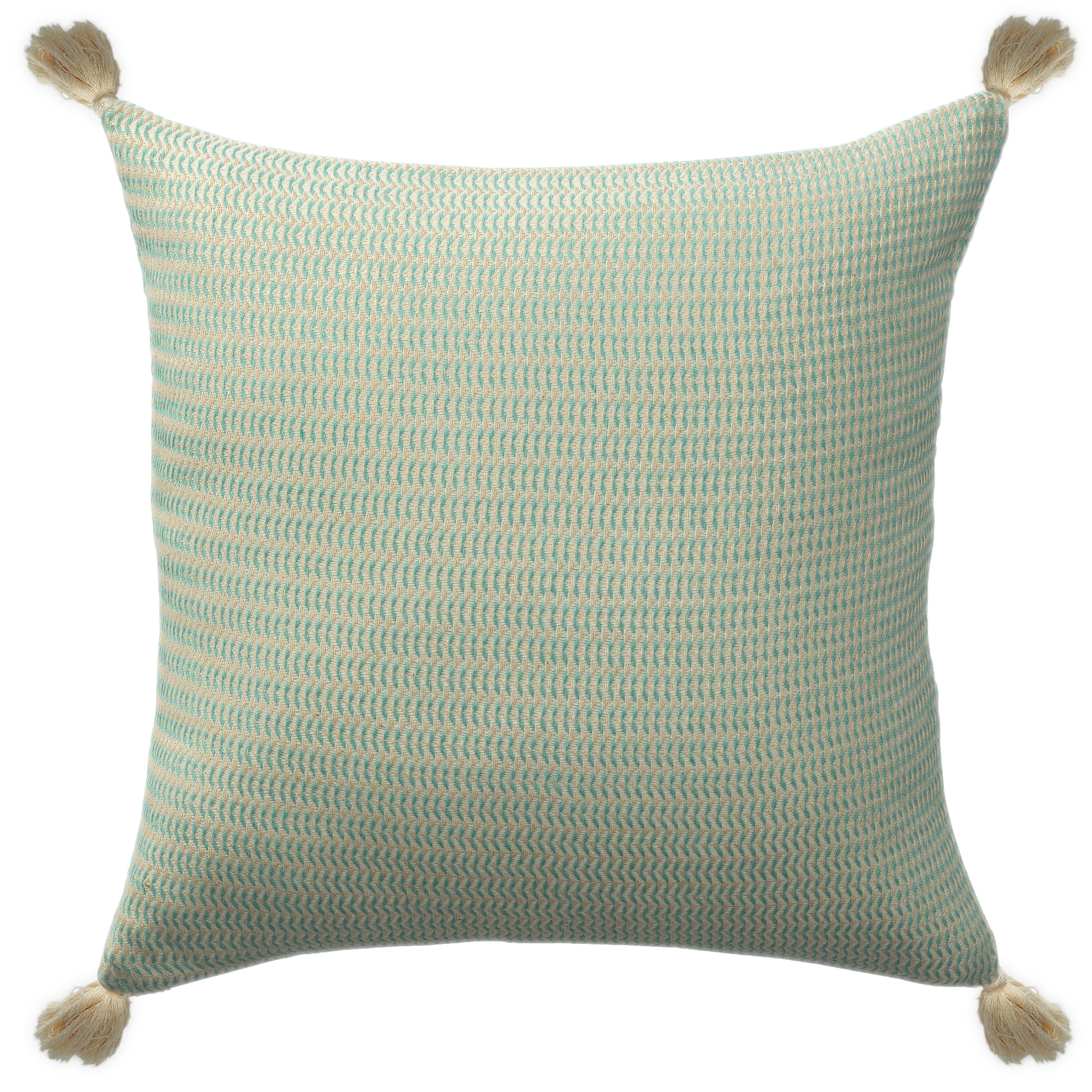 Suvii Home Bianca Decorative Throw Pillow, Light Turquoise, large