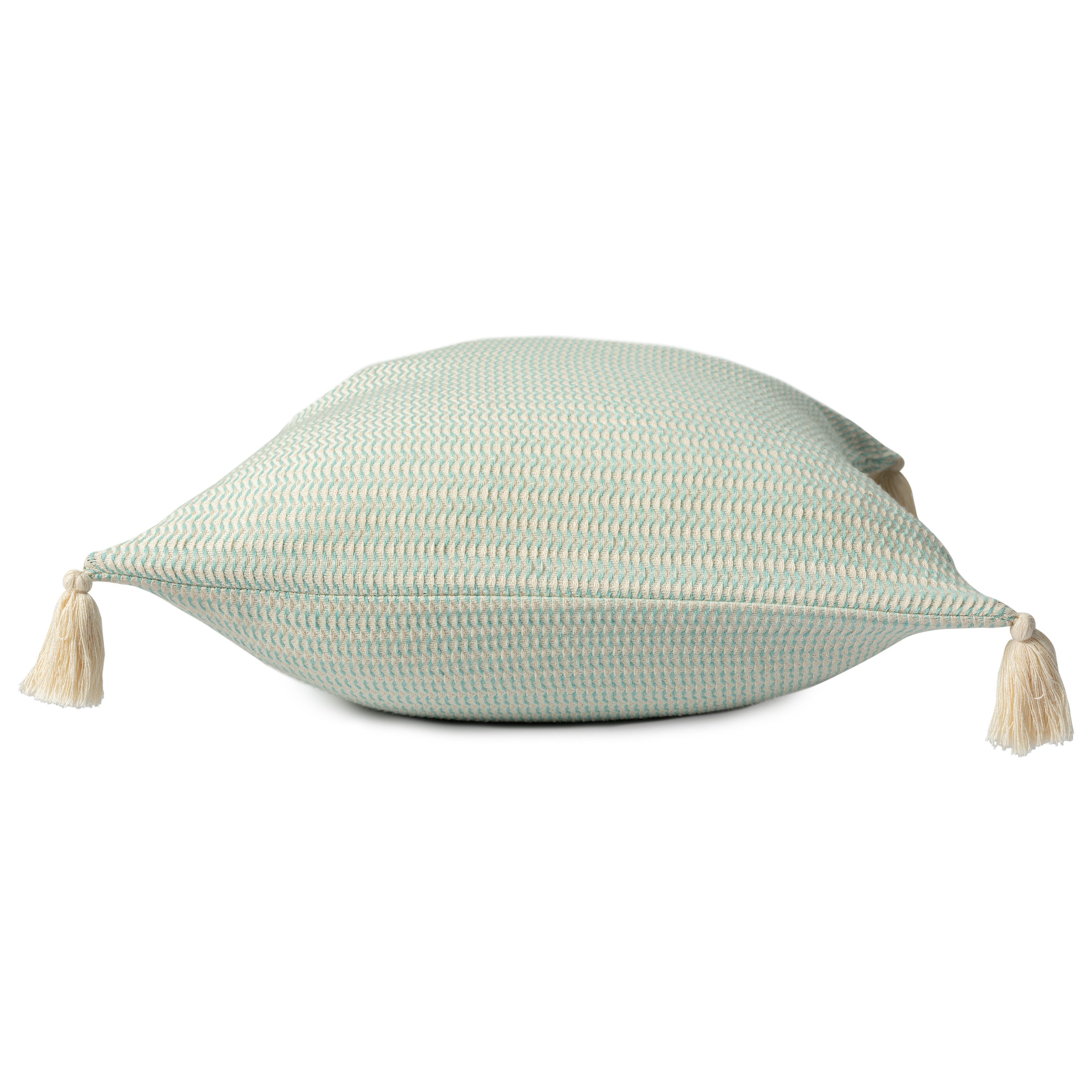 Suvii Home Bianca Decorative Throw Pillow, Light Turquoise, large