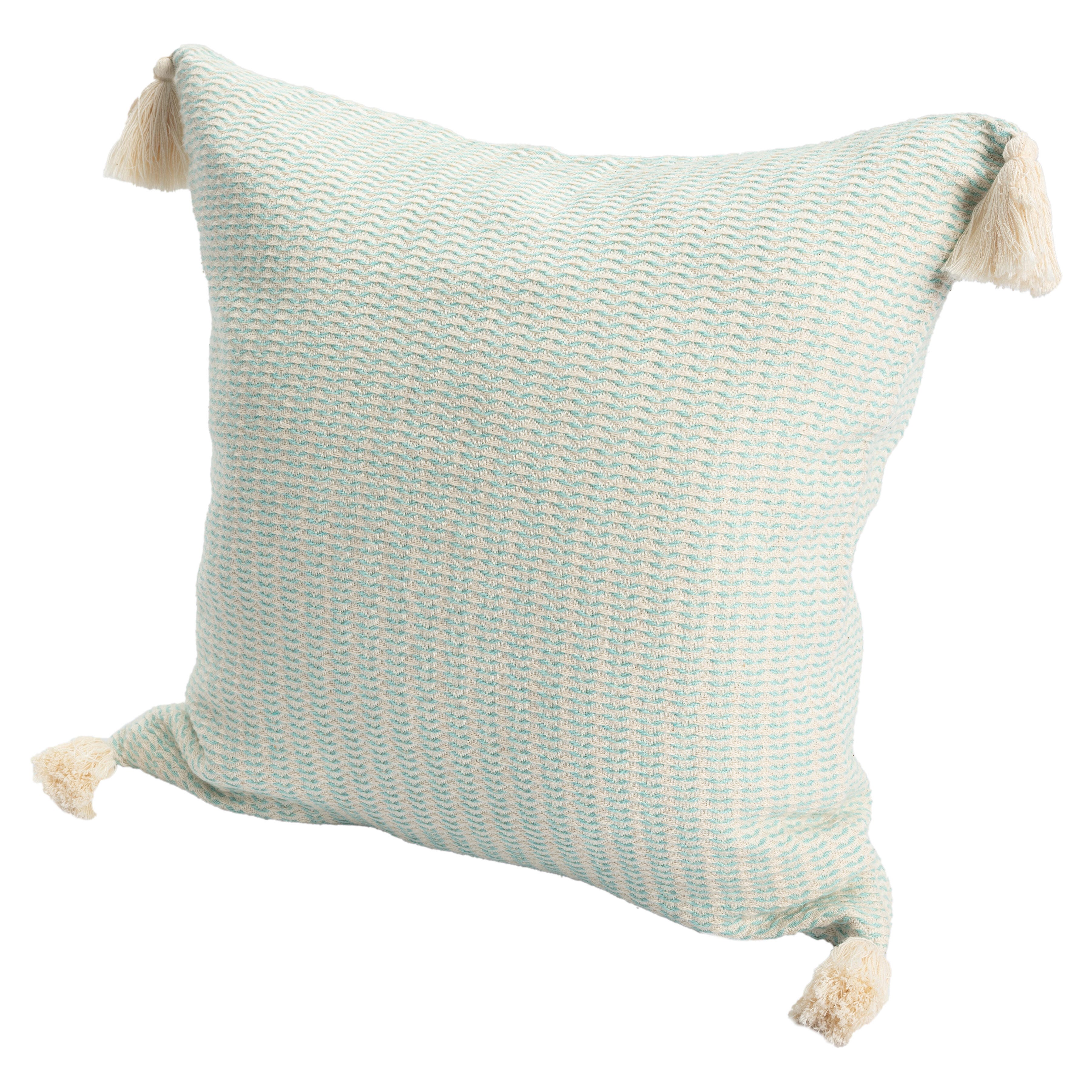 Suvii Home Bianca Decorative Throw Pillow, Light Turquoise, large