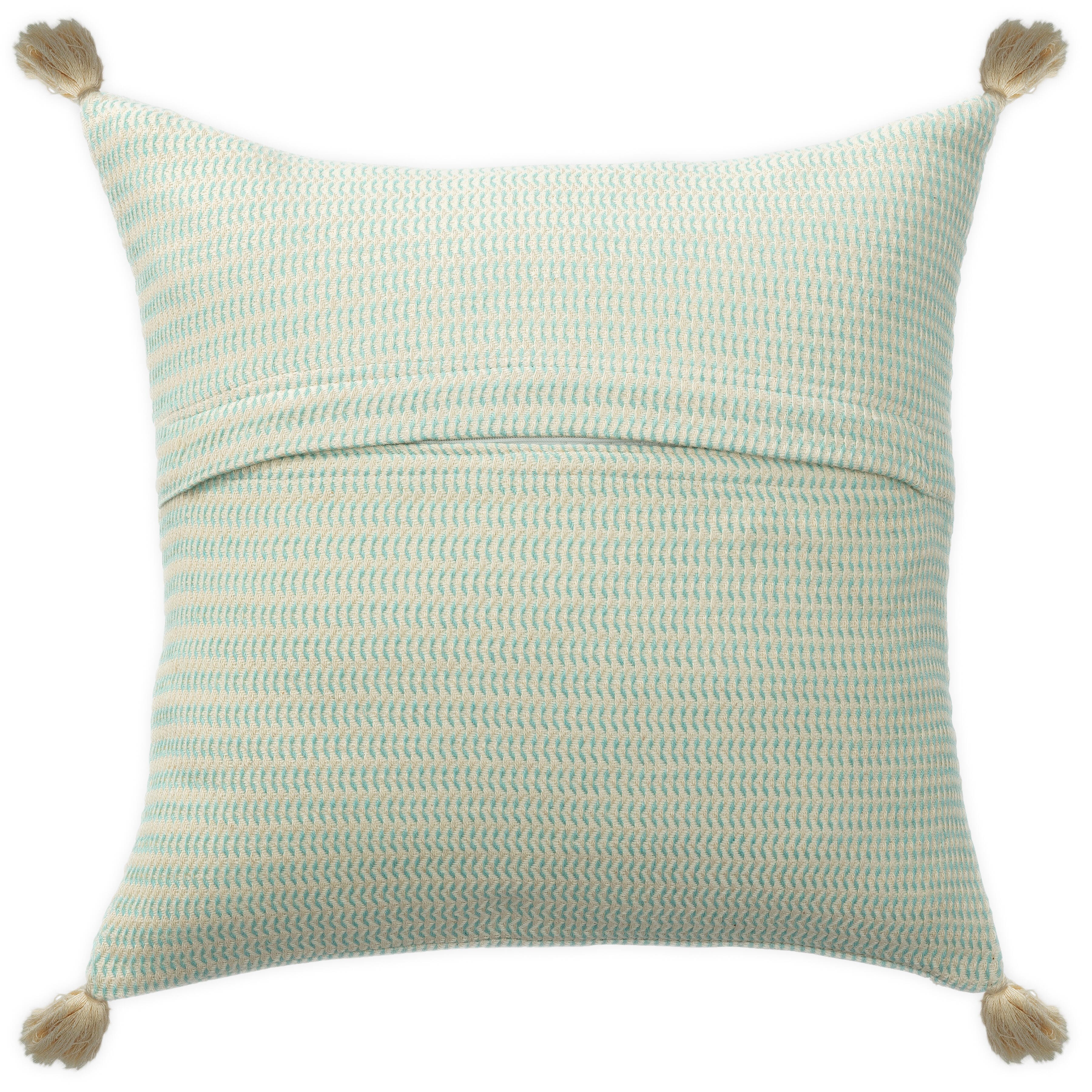 Suvii Home Bianca Decorative Throw Pillow, Light Turquoise, large