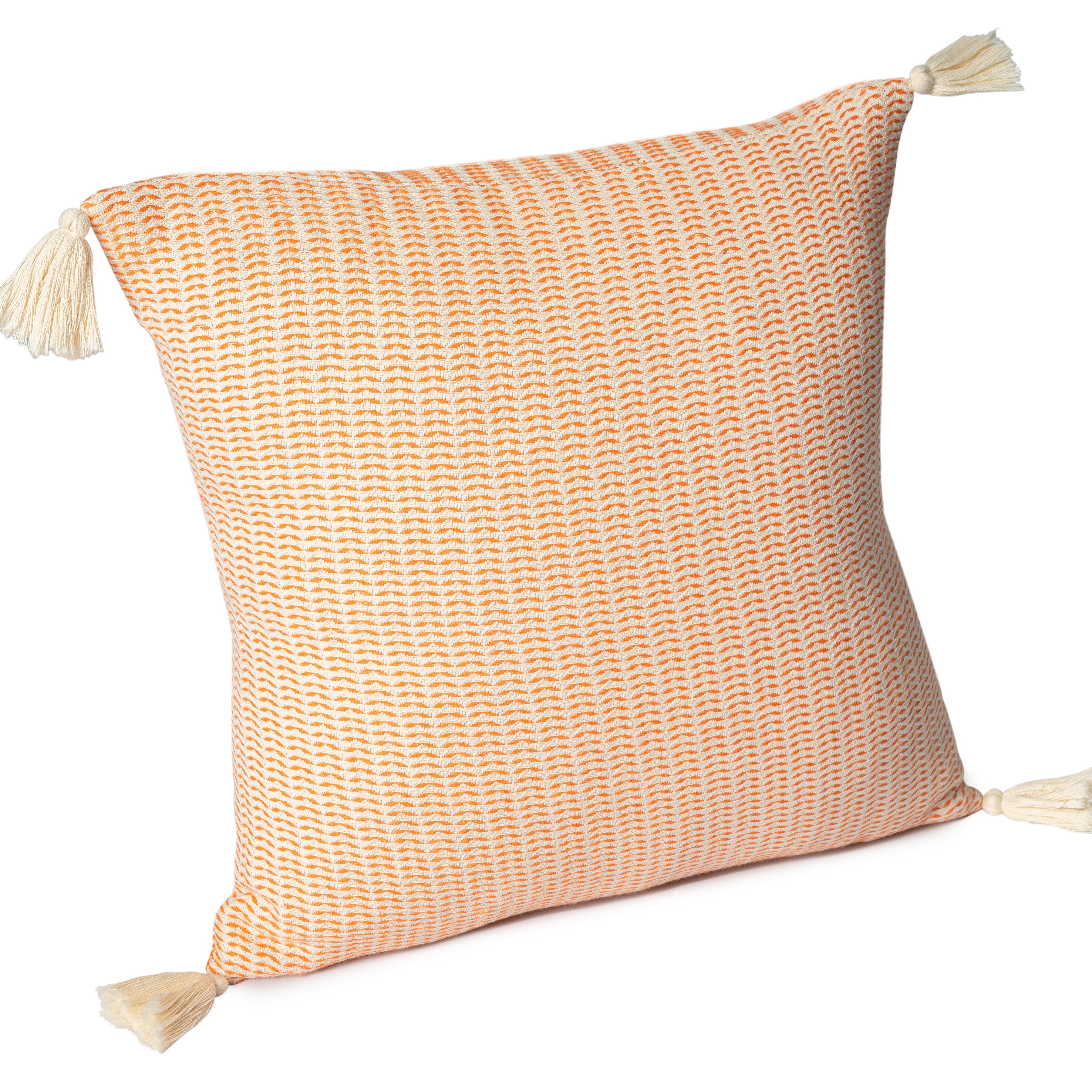 Suvii Home Bianca Decorative Throw Pillow, Orange, large