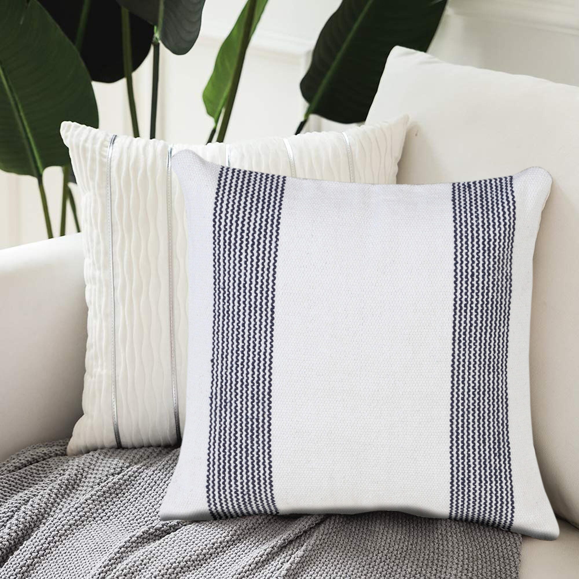 Suvii Home Callie Pinstripe Decorative Throw Pillow, , large
