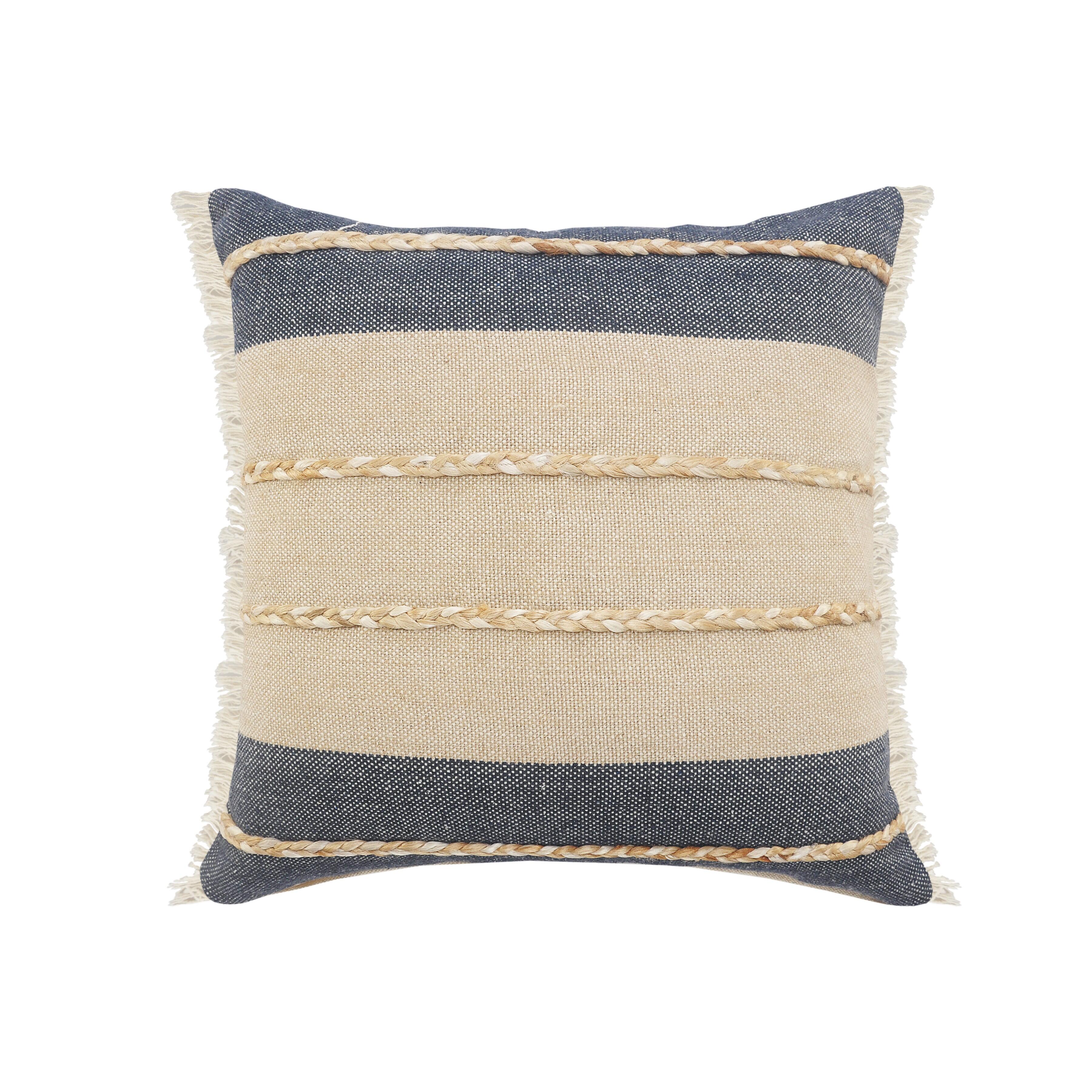Suvii Home Camila Atlantis Fringed Decorative Throw Pillow, , large