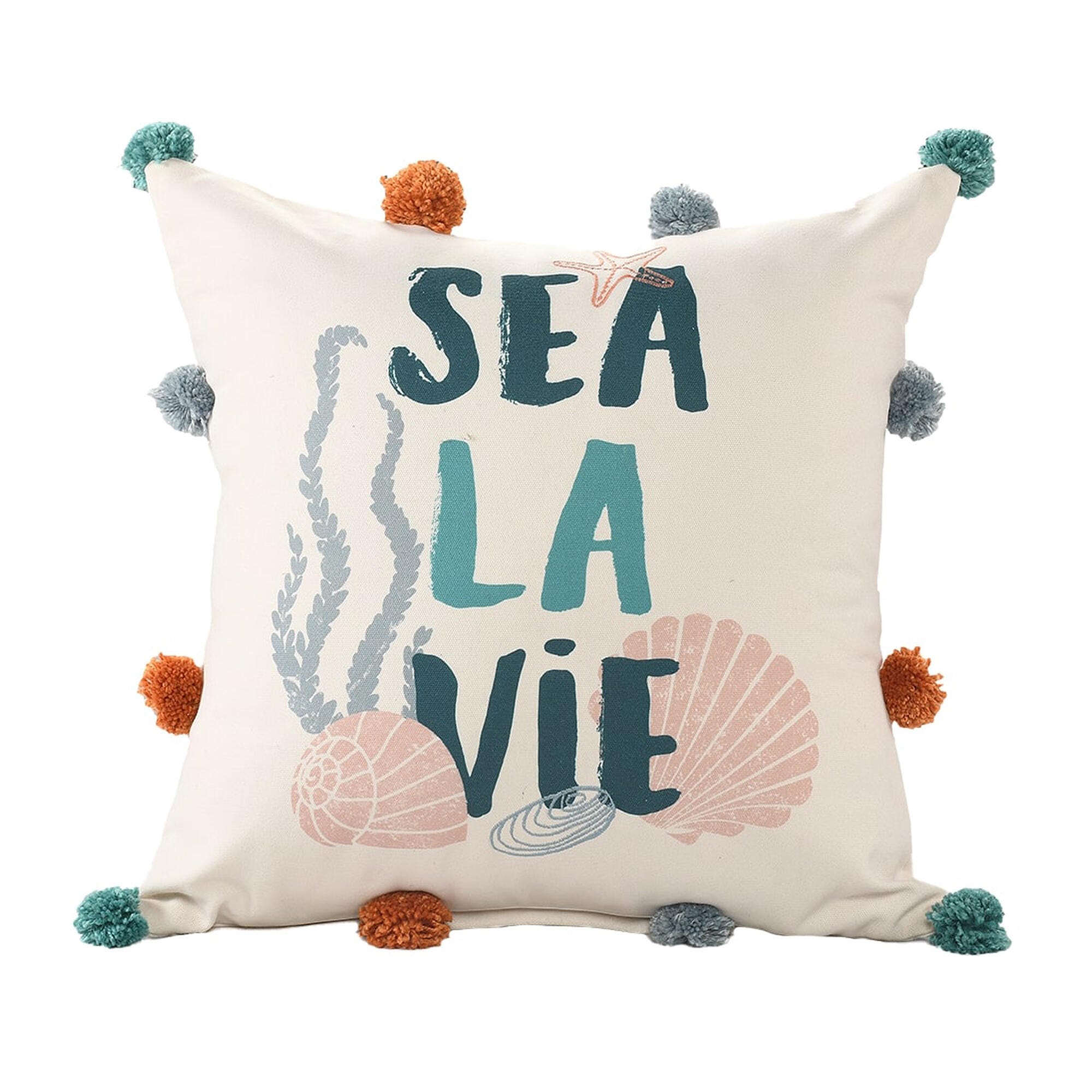 Suvii Home Scarlett Sea La Vie Decorative Throw Pillow, , large