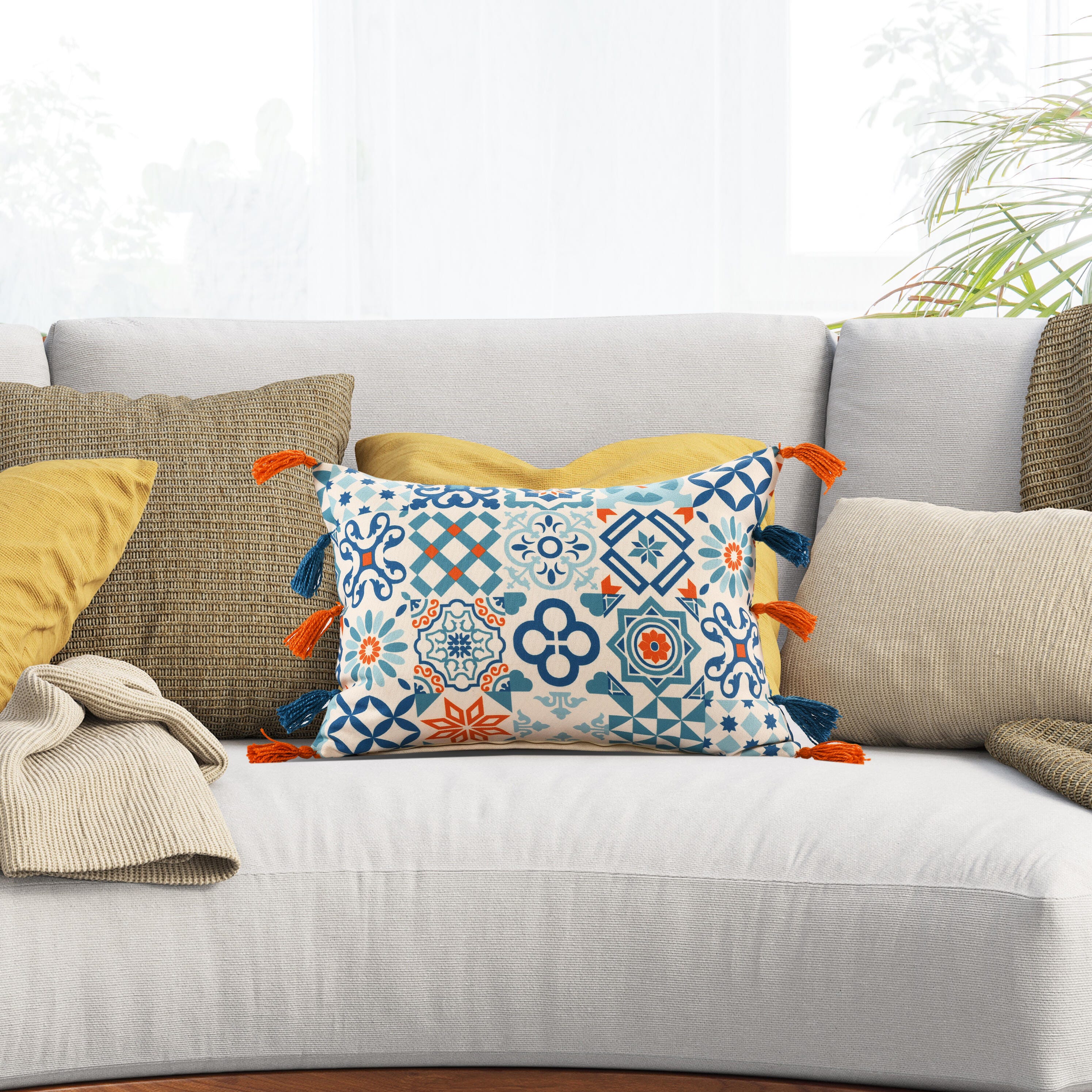 Suvii Home Marley Lumabr Decorative Throw Pillow, , rollover