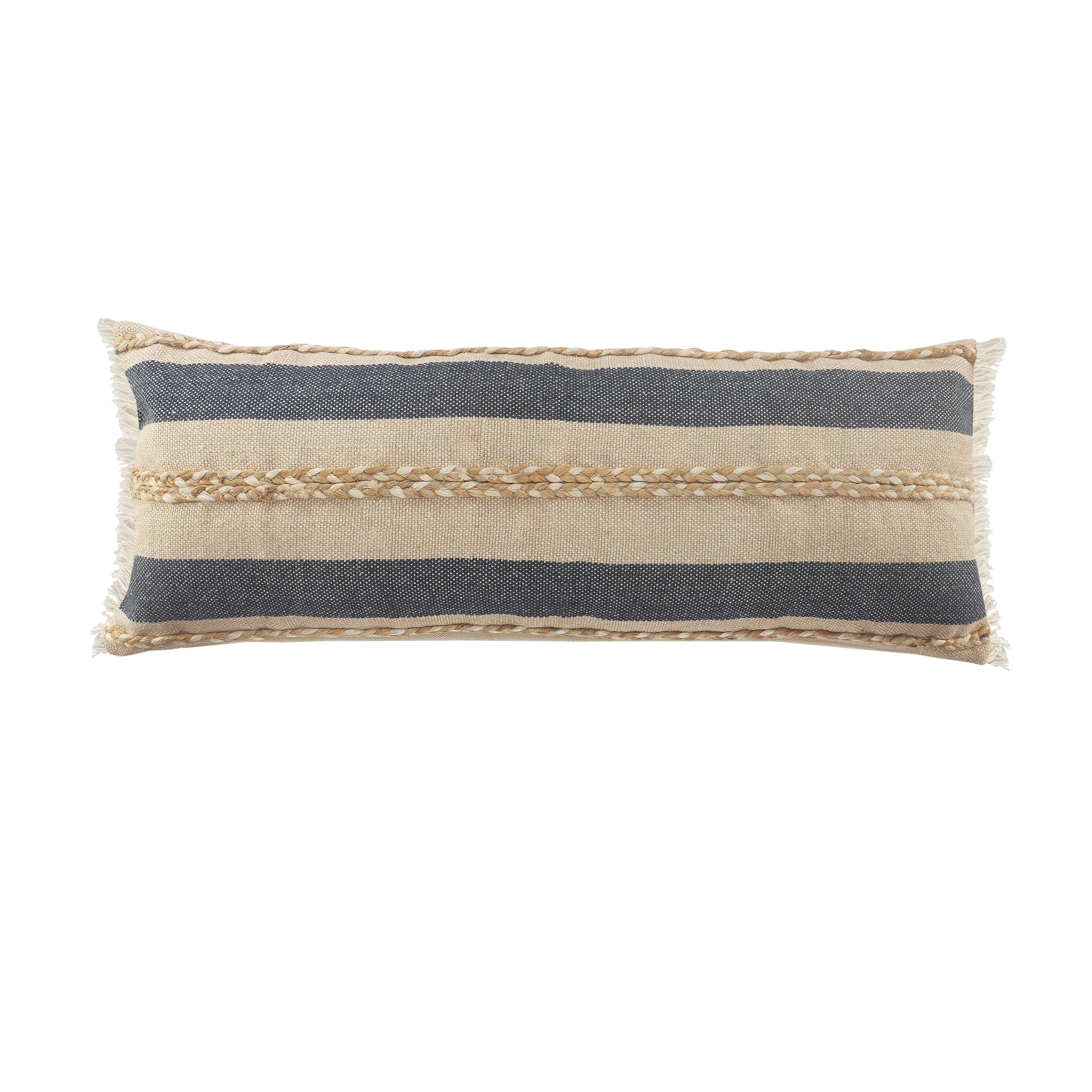 Suvii Home Camila Braided Lumbar Decorative Throw Pillow, , large