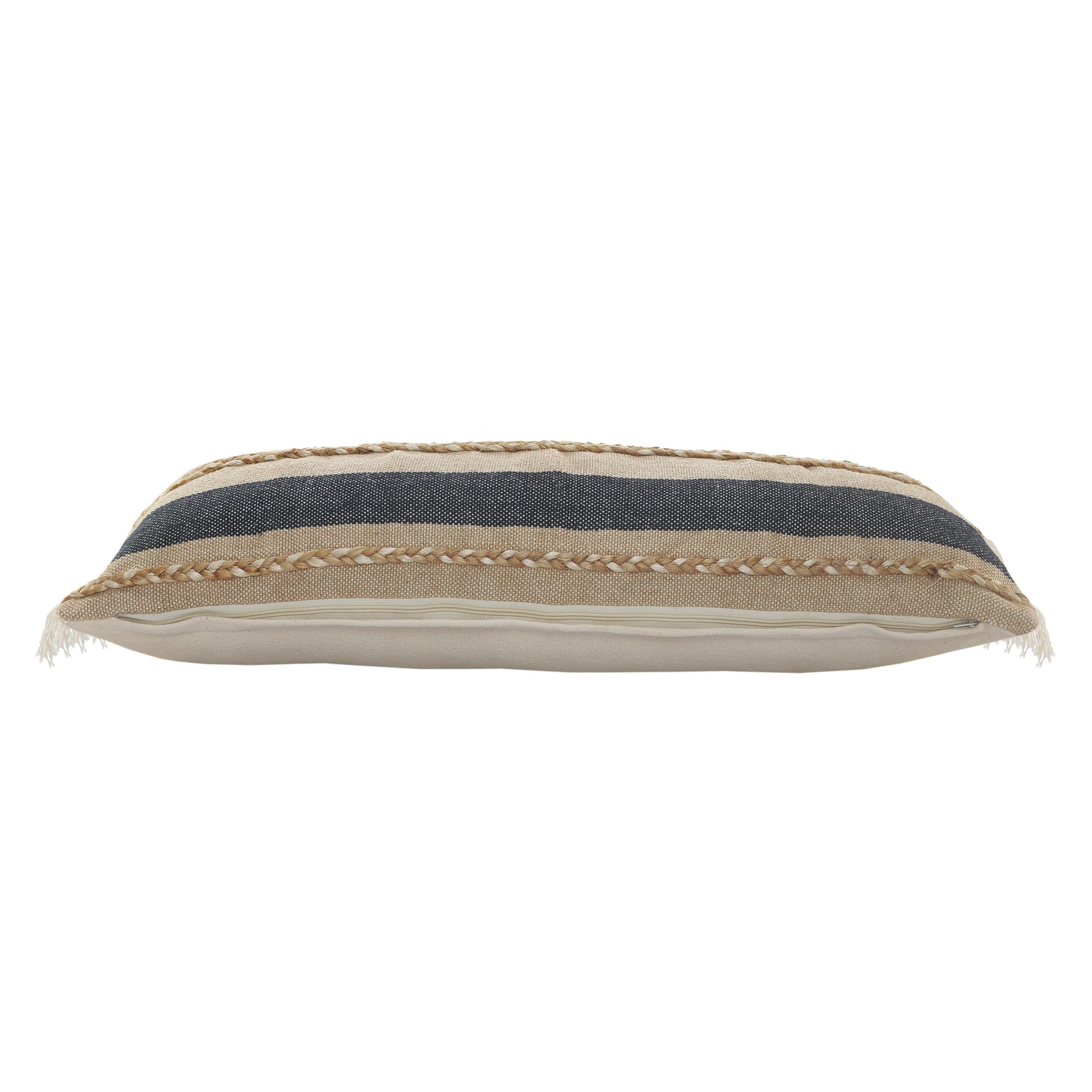 Suvii Home Camila Braided Lumbar Decorative Throw Pillow, , large