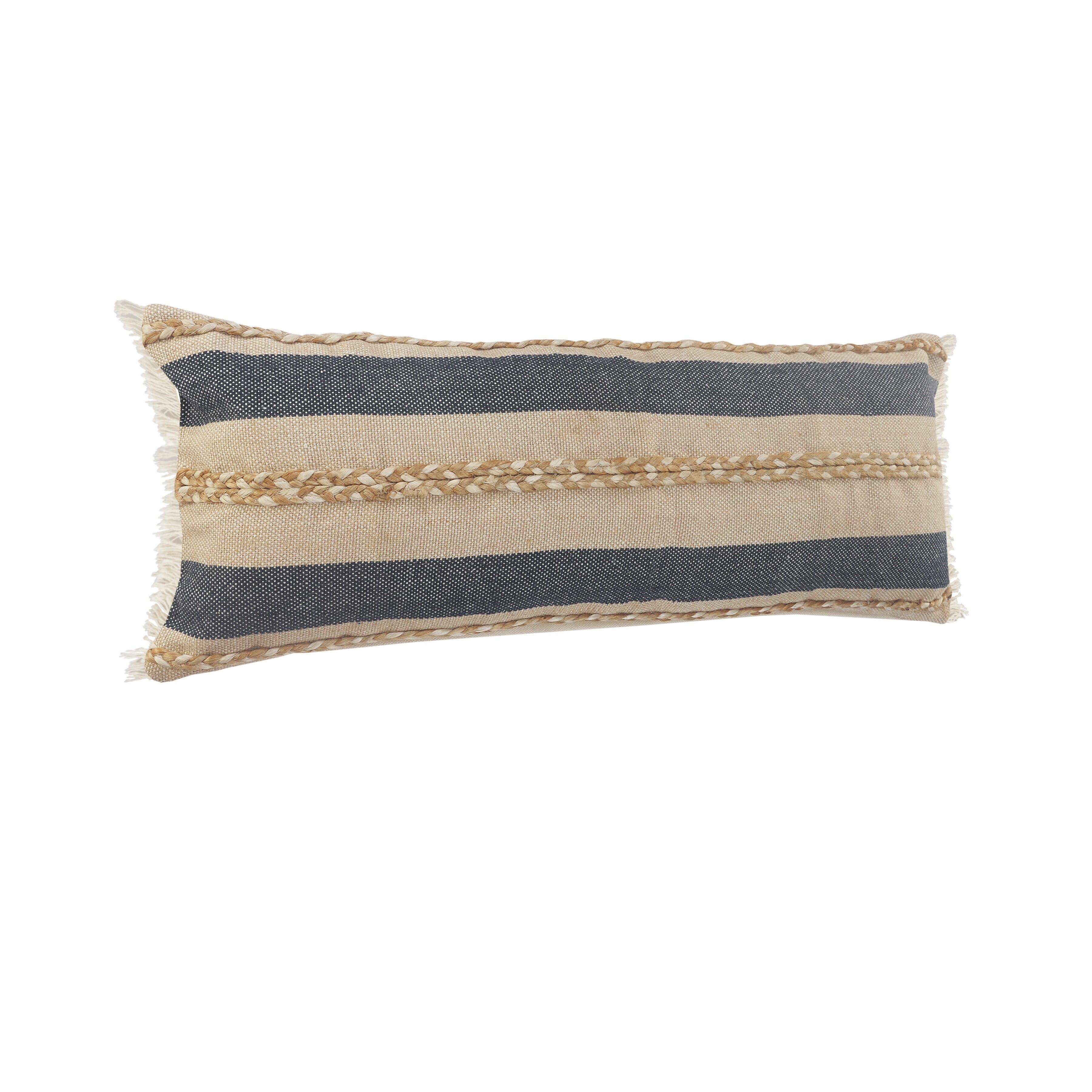 Suvii Home Camila Braided Lumbar Decorative Throw Pillow, , large