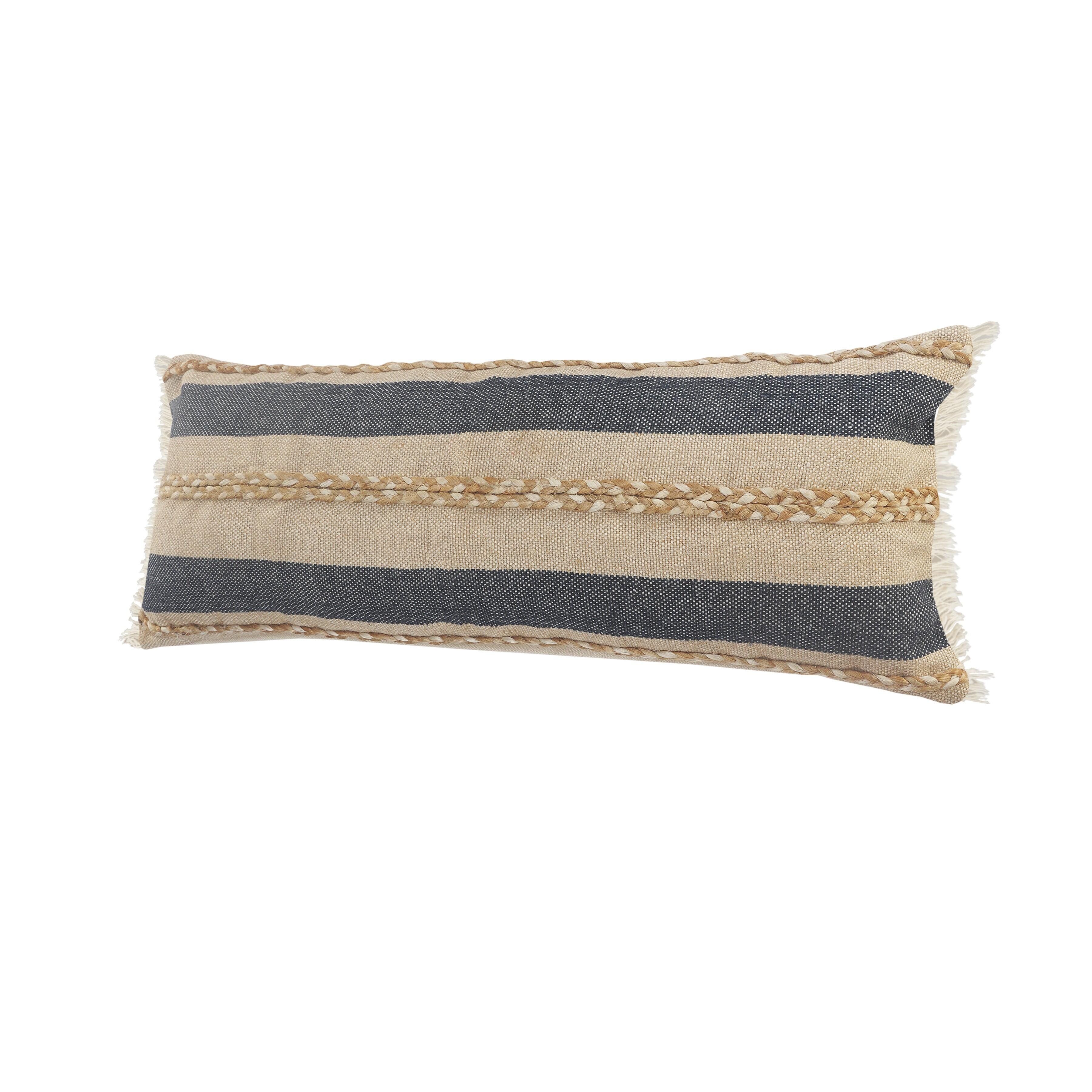 Suvii Home Camila Braided Lumbar Decorative Throw Pillow, , large