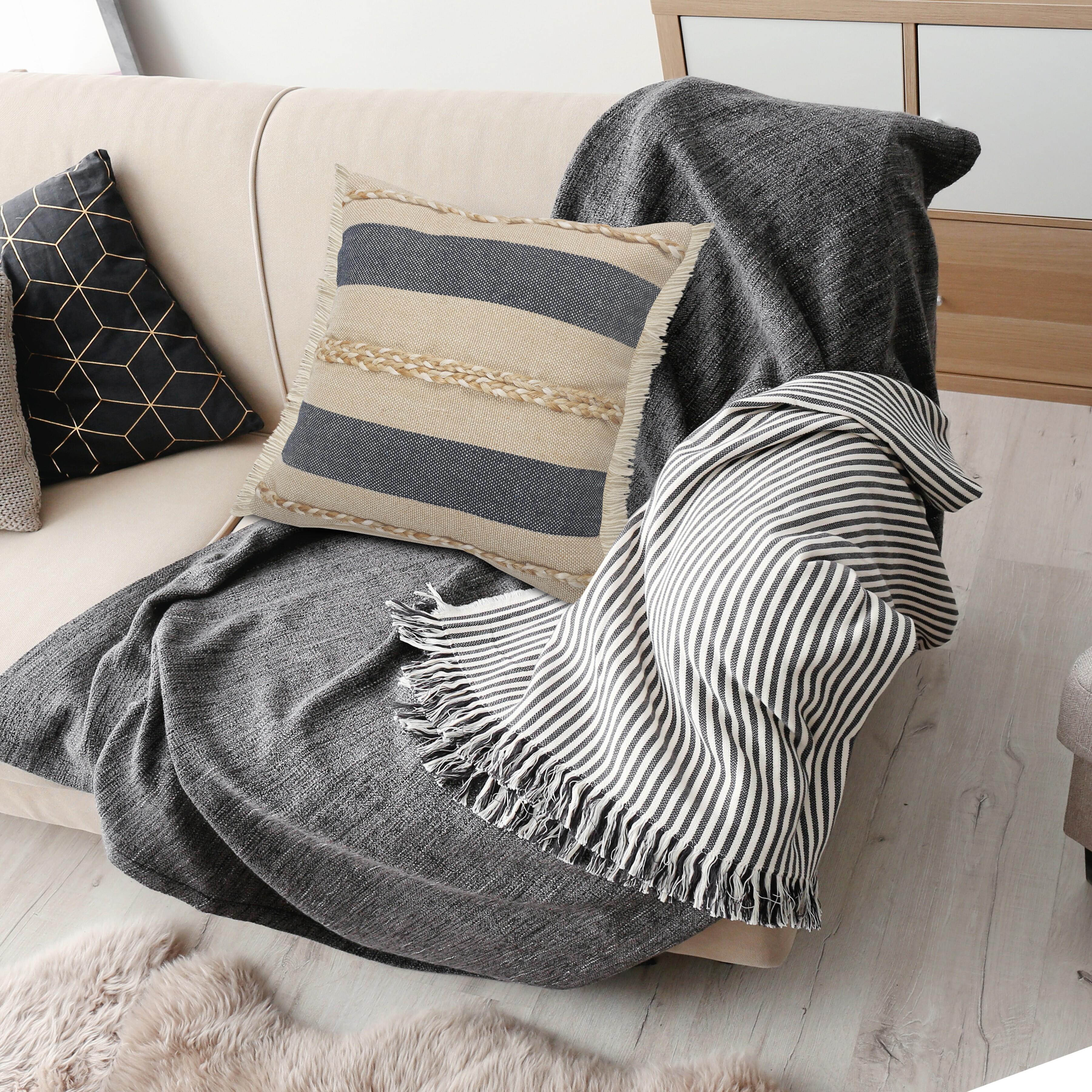 Suvii Home Camila Braided Decorative Throw Pillow, , large